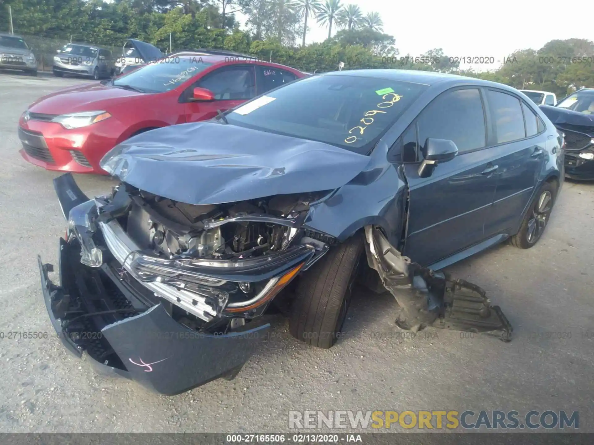 2 Photograph of a damaged car 5YFS4RCE2LP020902 TOYOTA COROLLA 2020