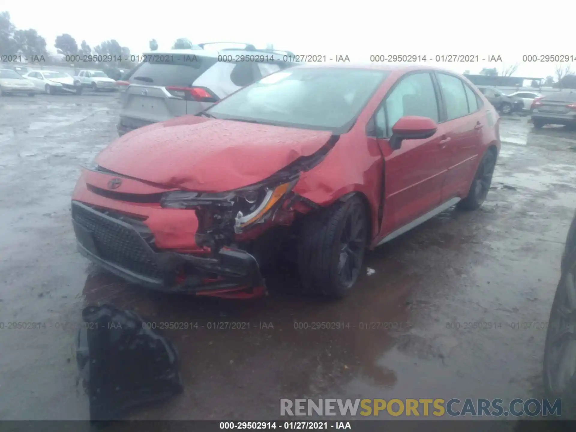 2 Photograph of a damaged car 5YFS4RCE2LP021631 TOYOTA COROLLA 2020