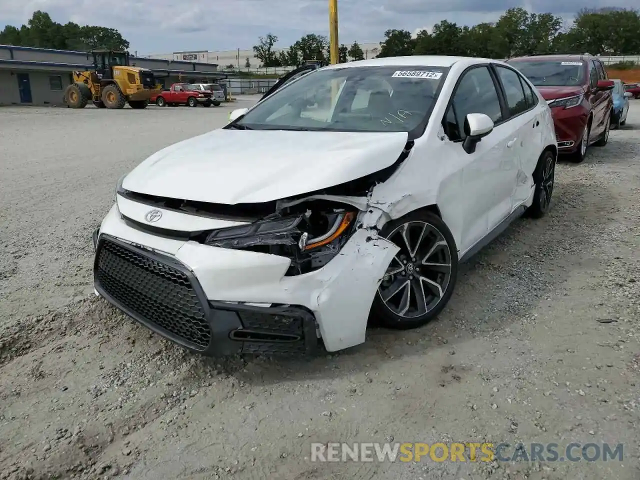 2 Photograph of a damaged car 5YFS4RCE2LP021709 TOYOTA COROLLA 2020