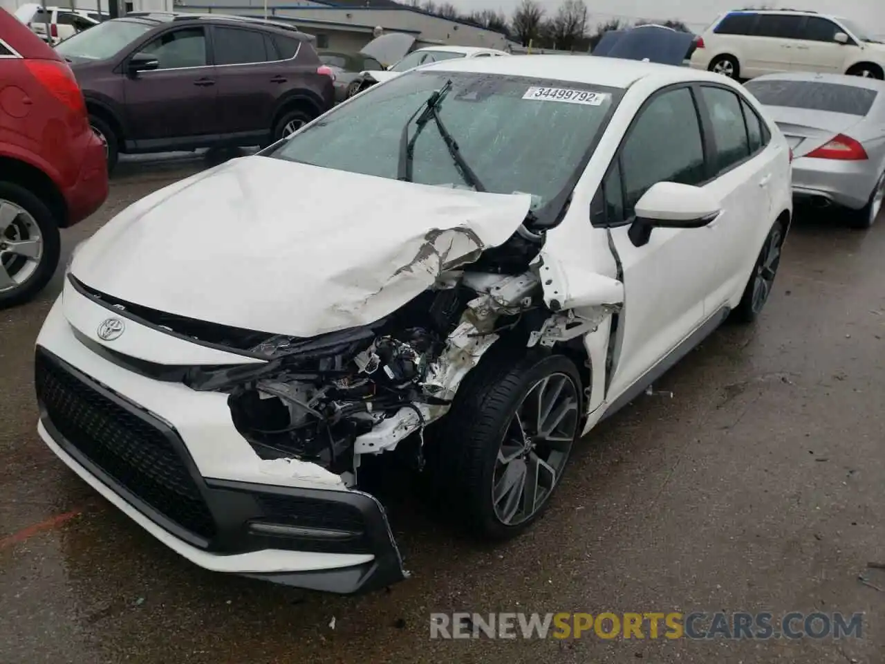 2 Photograph of a damaged car 5YFS4RCE2LP022648 TOYOTA COROLLA 2020