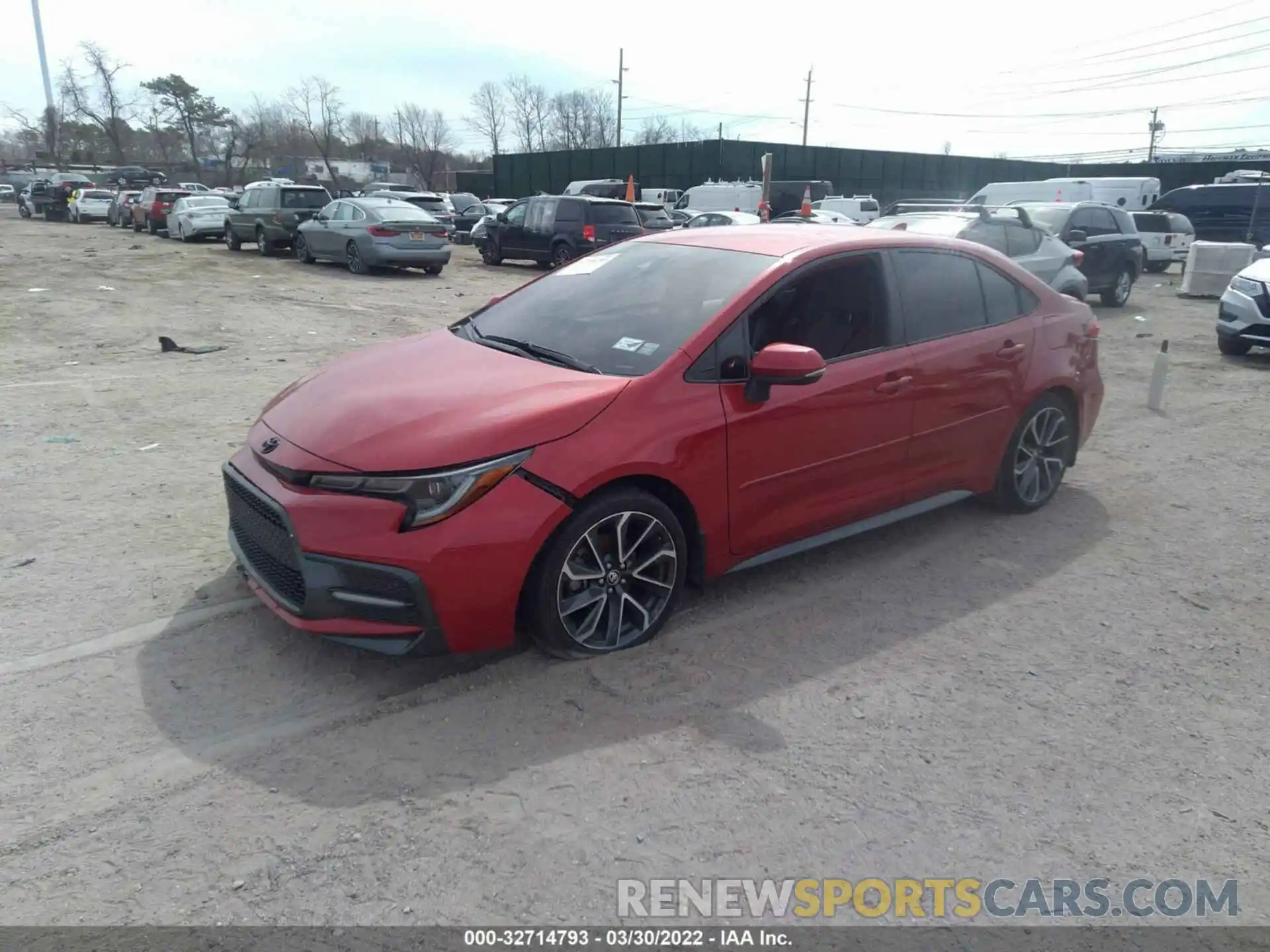 2 Photograph of a damaged car 5YFS4RCE2LP022875 TOYOTA COROLLA 2020