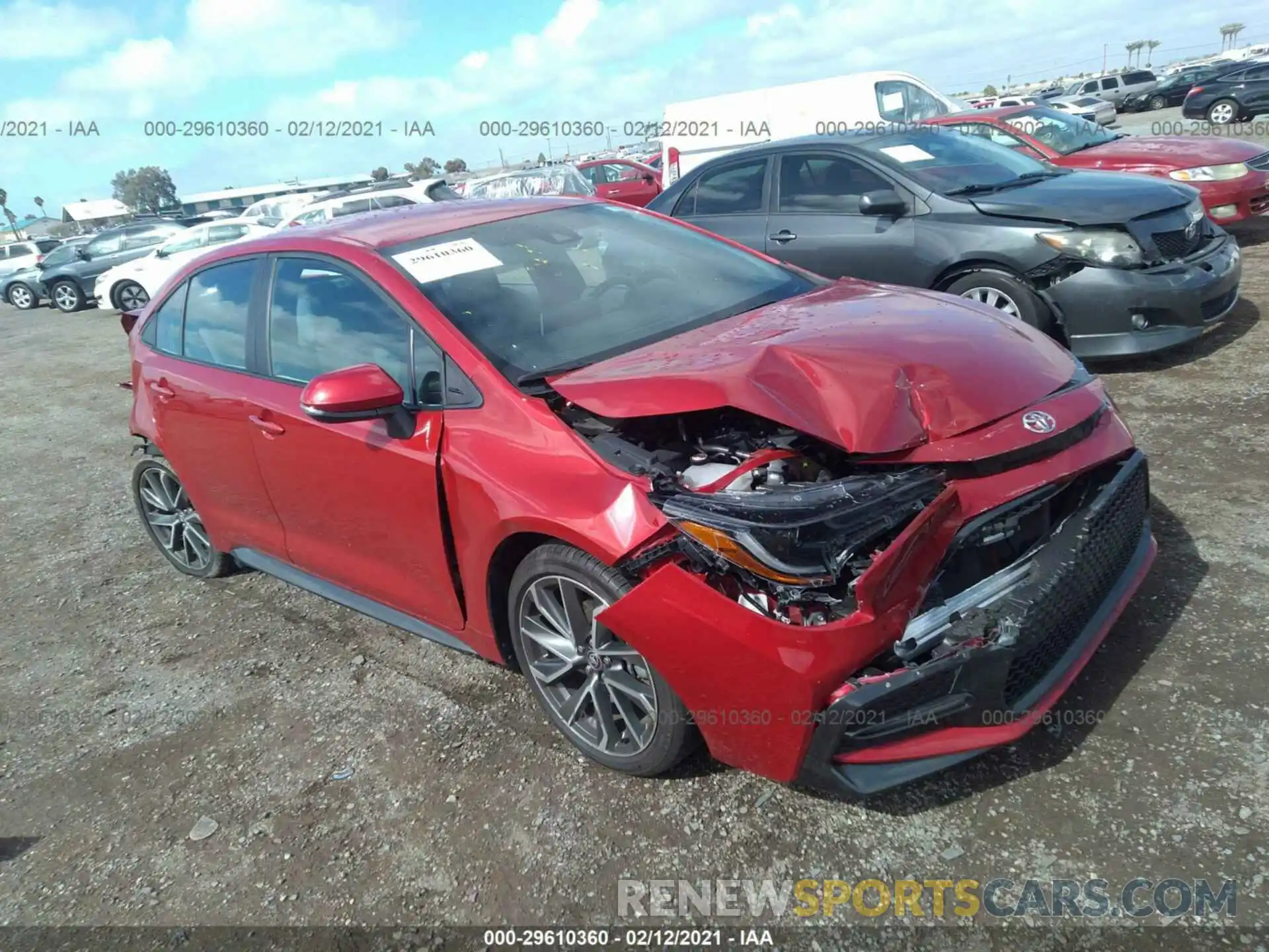 1 Photograph of a damaged car 5YFS4RCE2LP023623 TOYOTA COROLLA 2020