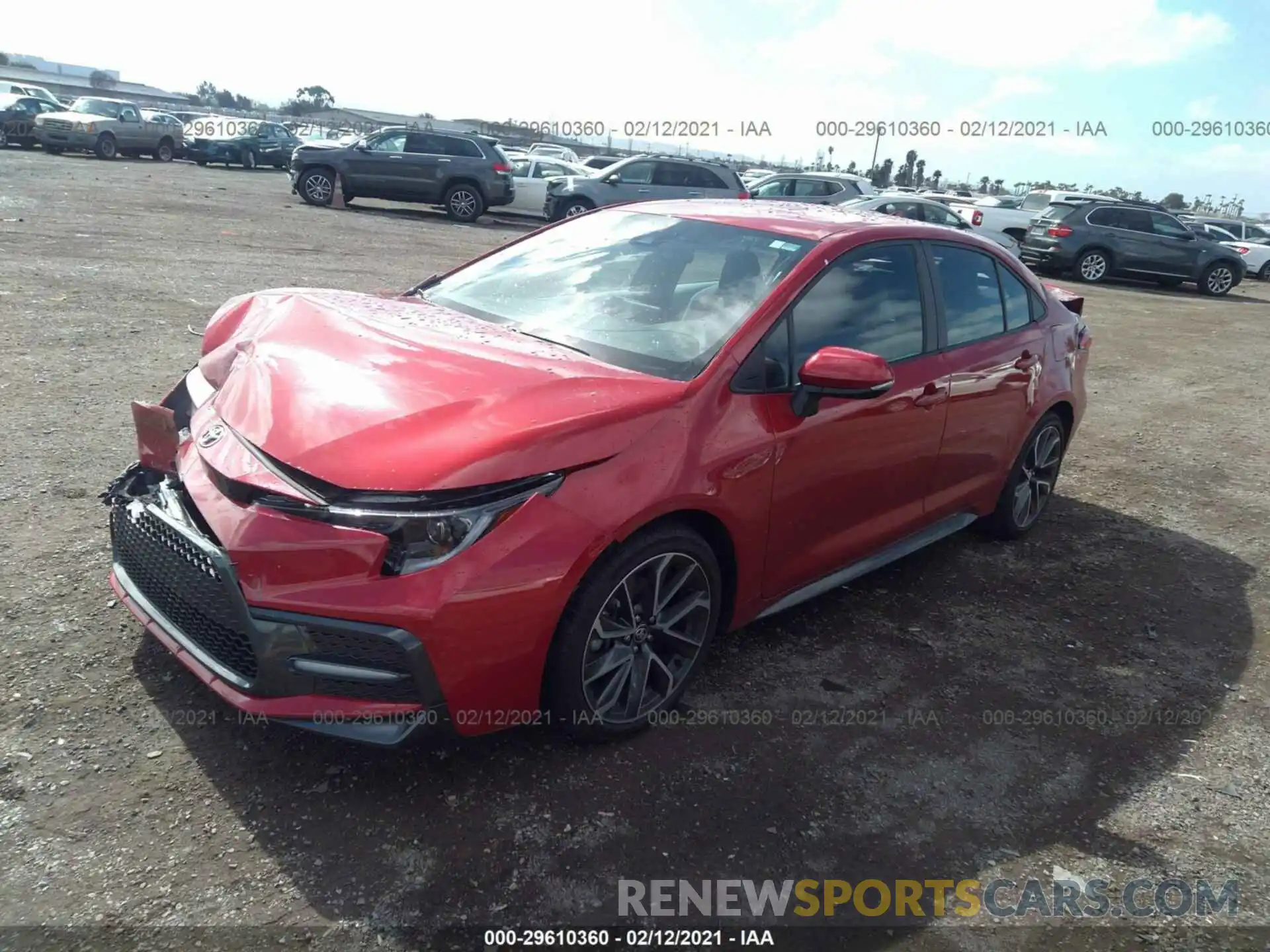 2 Photograph of a damaged car 5YFS4RCE2LP023623 TOYOTA COROLLA 2020