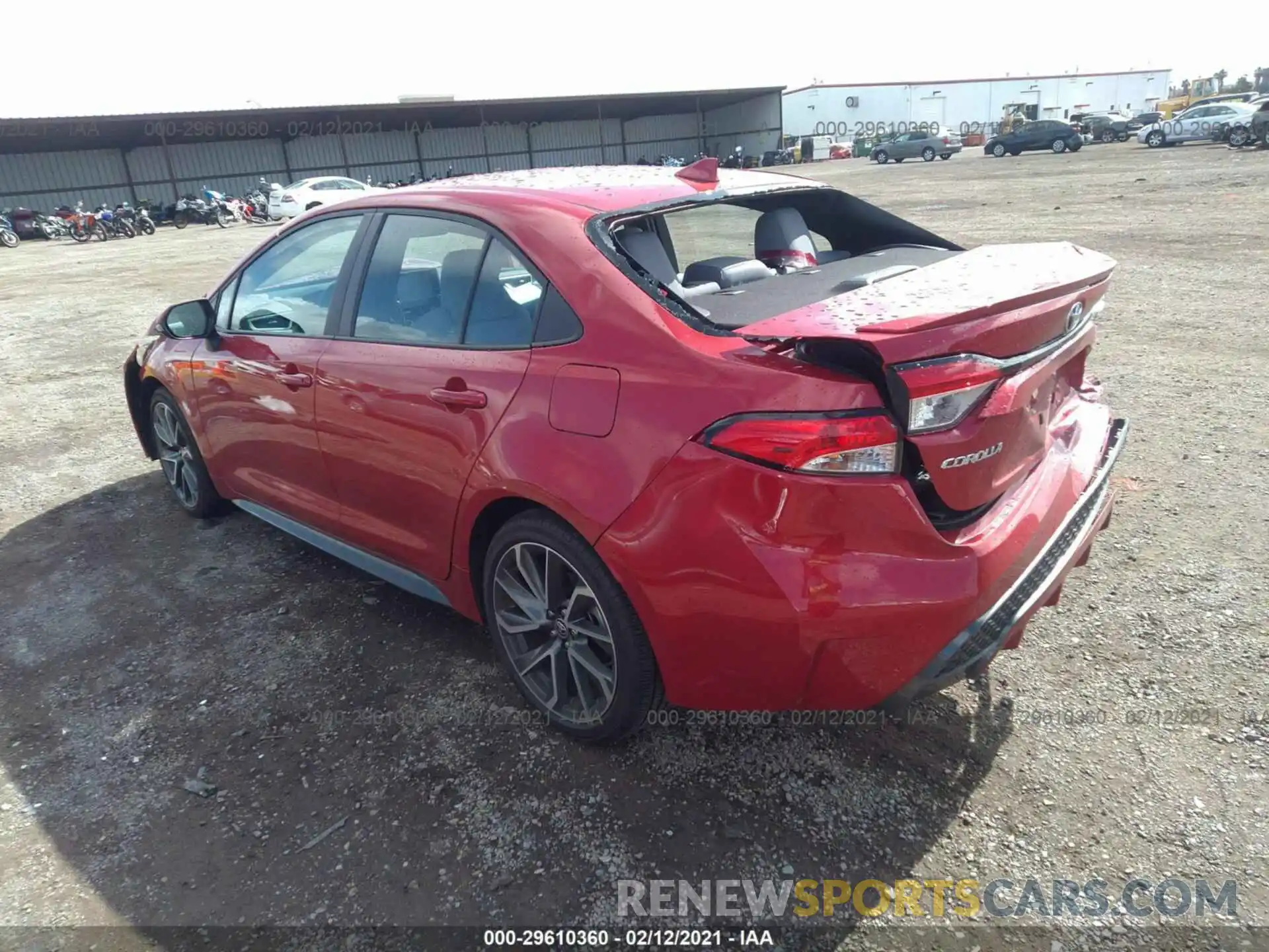 3 Photograph of a damaged car 5YFS4RCE2LP023623 TOYOTA COROLLA 2020