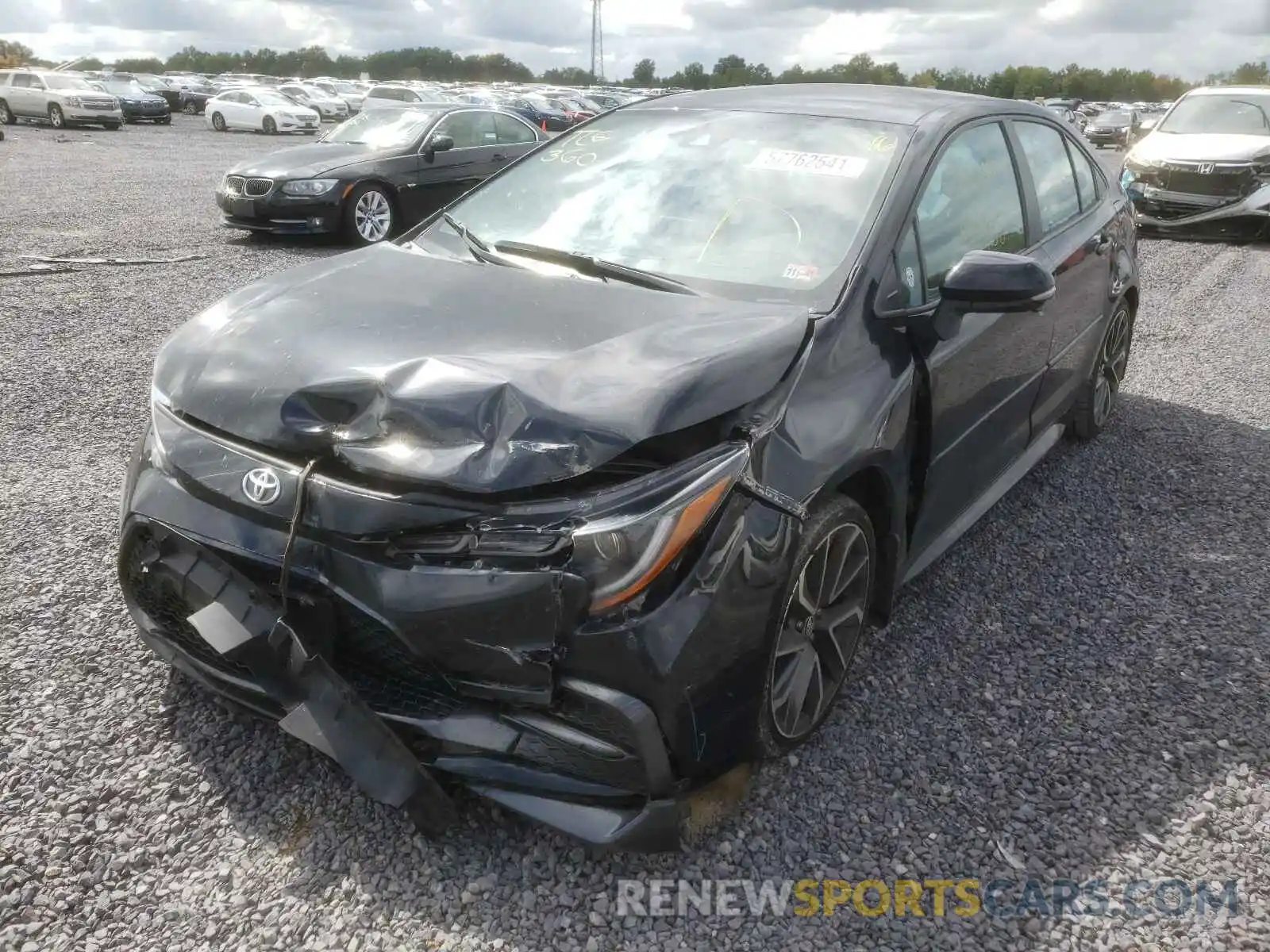 2 Photograph of a damaged car 5YFS4RCE2LP023671 TOYOTA COROLLA 2020