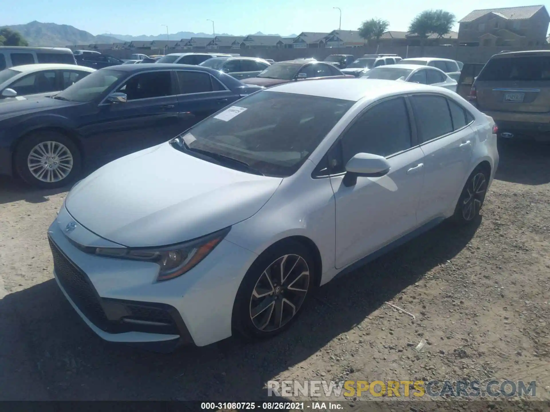 2 Photograph of a damaged car 5YFS4RCE2LP026733 TOYOTA COROLLA 2020