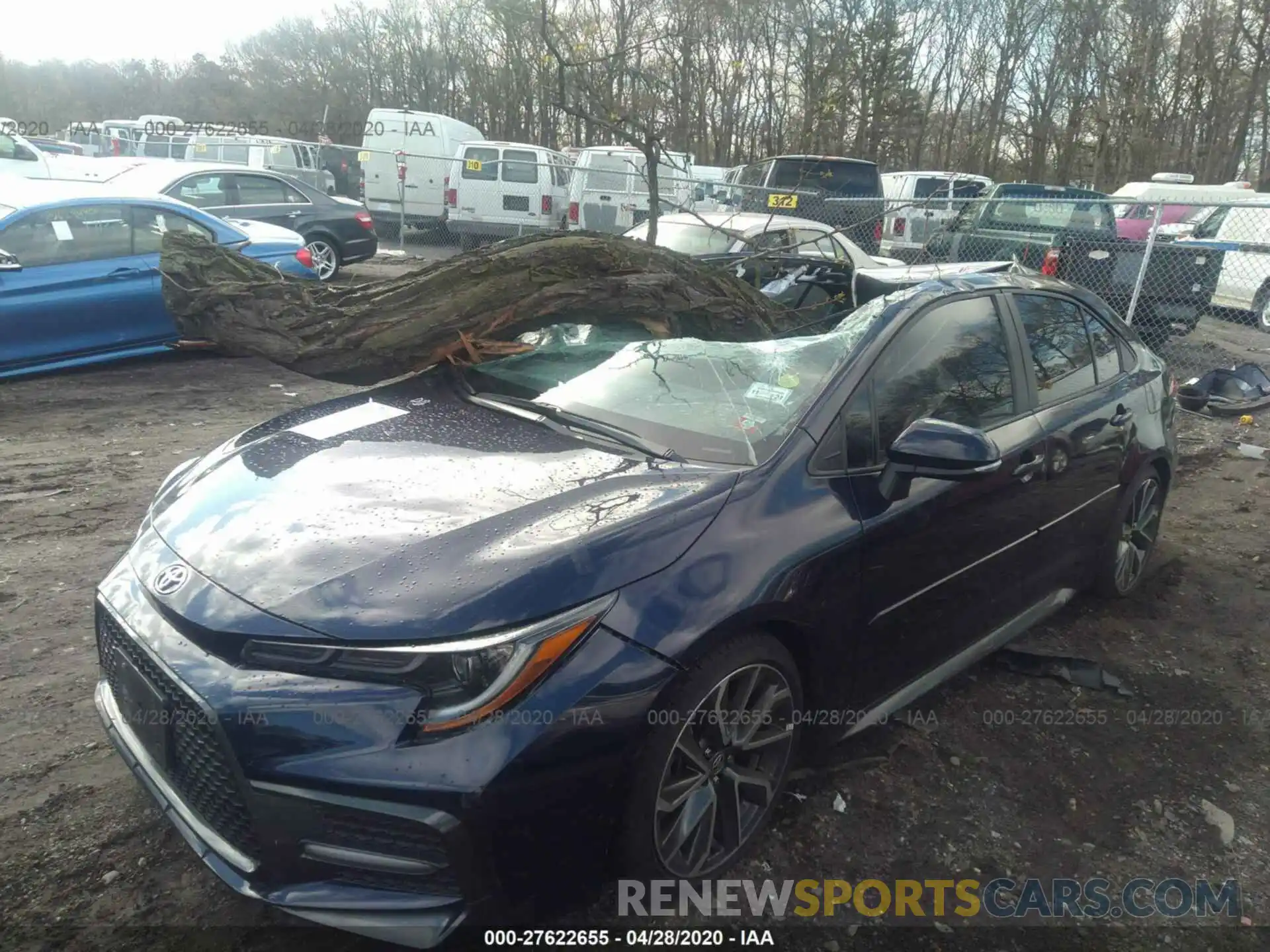 2 Photograph of a damaged car 5YFS4RCE2LP026876 TOYOTA COROLLA 2020