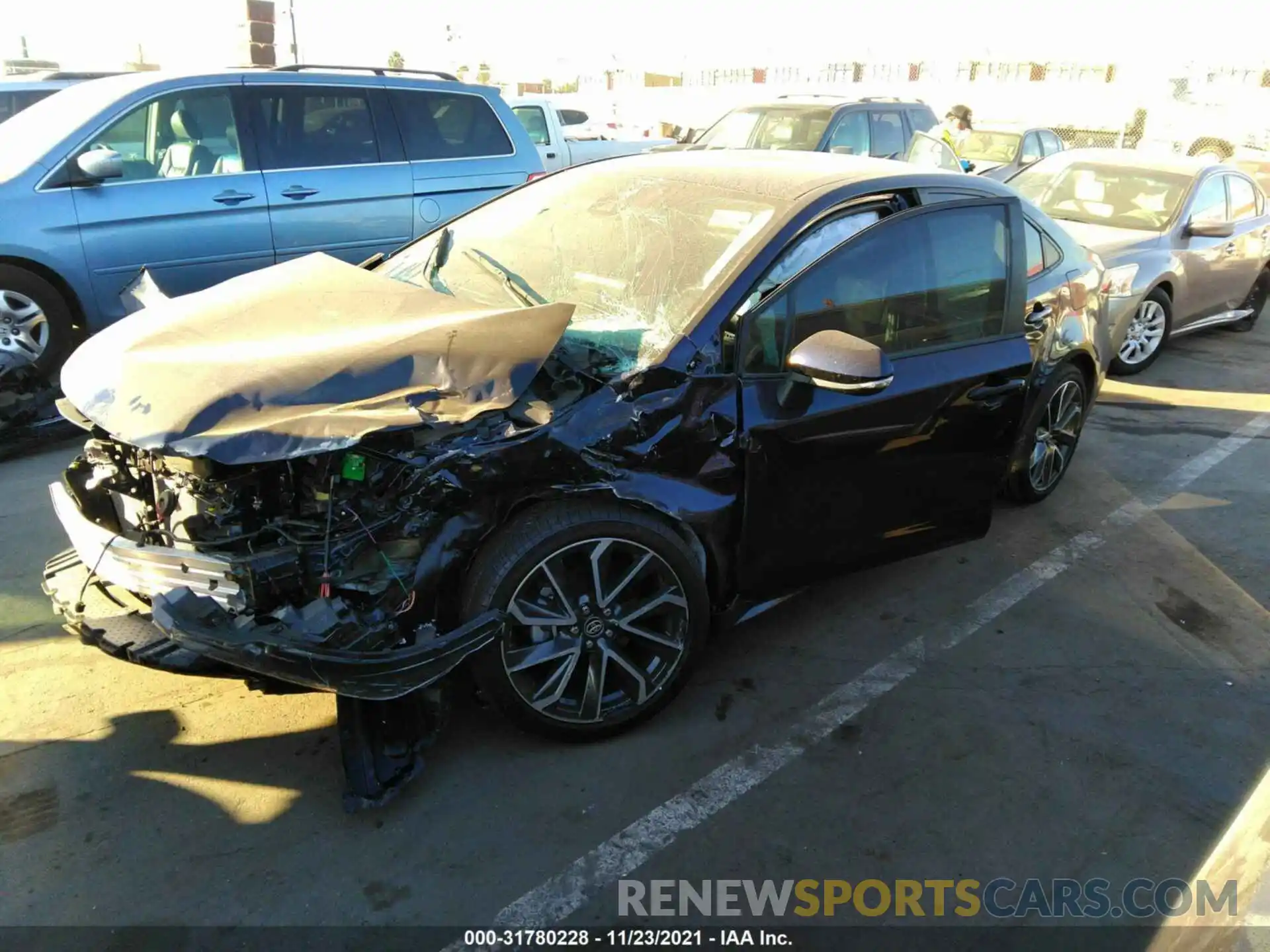 2 Photograph of a damaged car 5YFS4RCE2LP031754 TOYOTA COROLLA 2020