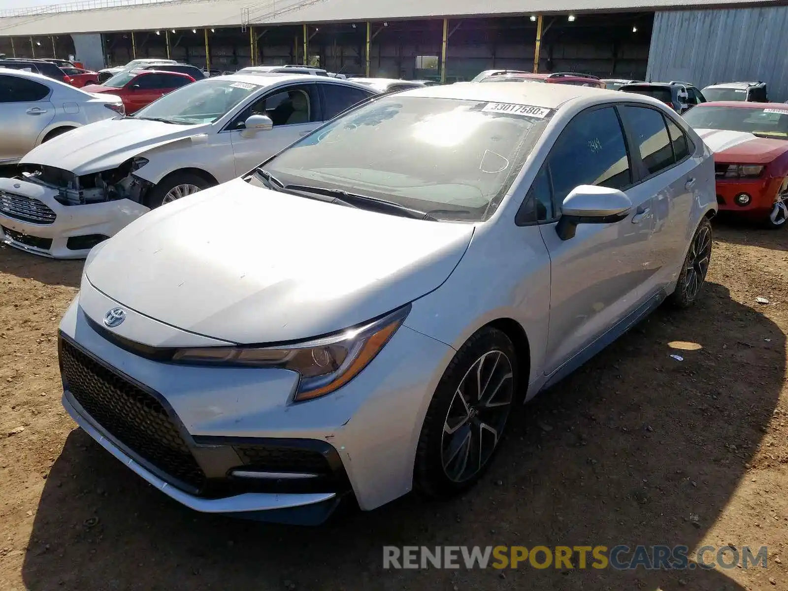 2 Photograph of a damaged car 5YFS4RCE2LP033942 TOYOTA COROLLA 2020