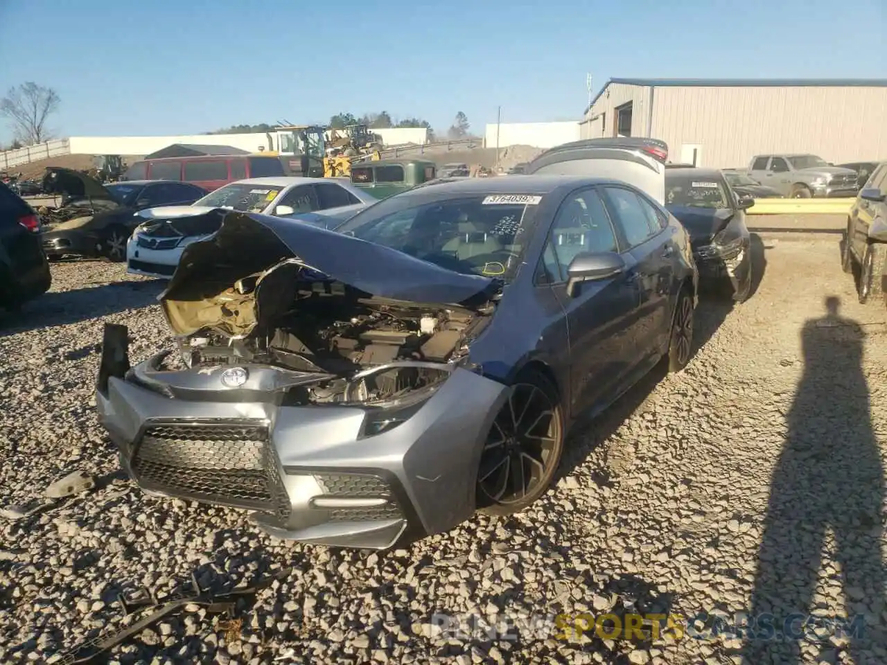 2 Photograph of a damaged car 5YFS4RCE2LP035240 TOYOTA COROLLA 2020