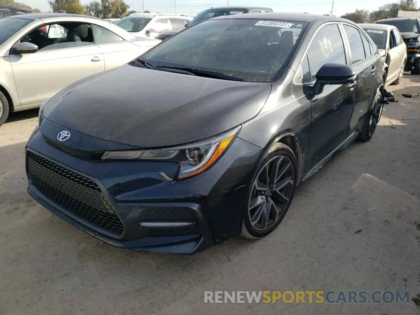 2 Photograph of a damaged car 5YFS4RCE2LP037280 TOYOTA COROLLA 2020