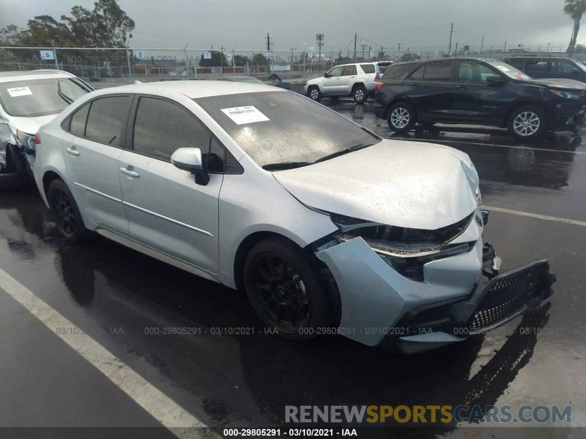 1 Photograph of a damaged car 5YFS4RCE2LP037926 TOYOTA COROLLA 2020