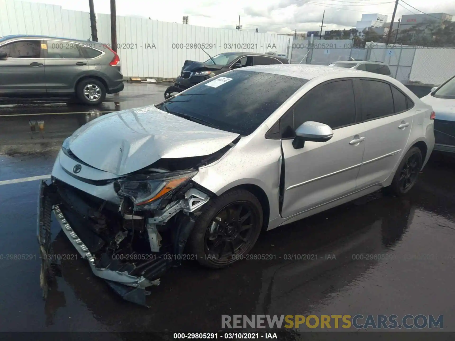 2 Photograph of a damaged car 5YFS4RCE2LP037926 TOYOTA COROLLA 2020