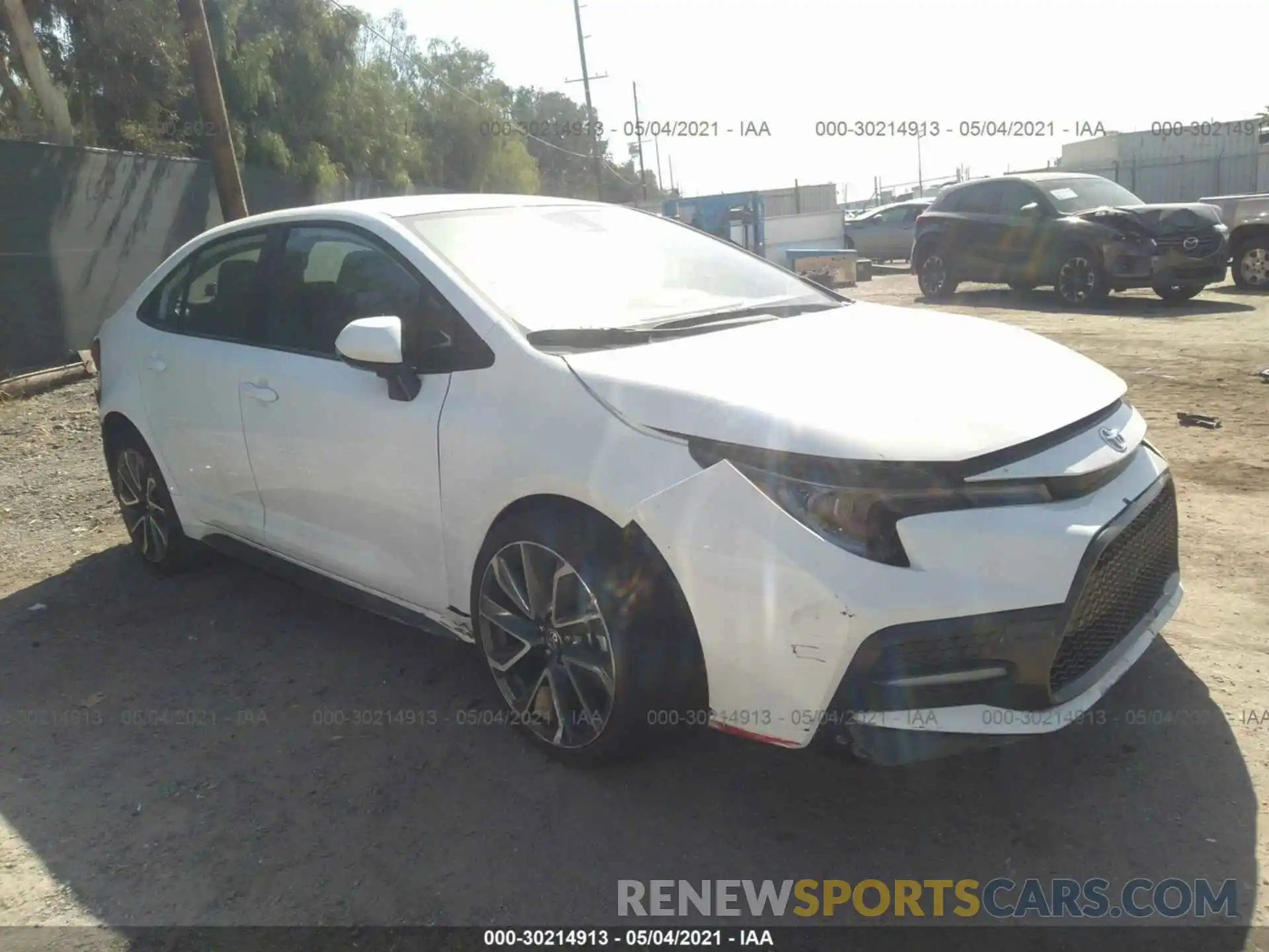 1 Photograph of a damaged car 5YFS4RCE2LP039417 TOYOTA COROLLA 2020