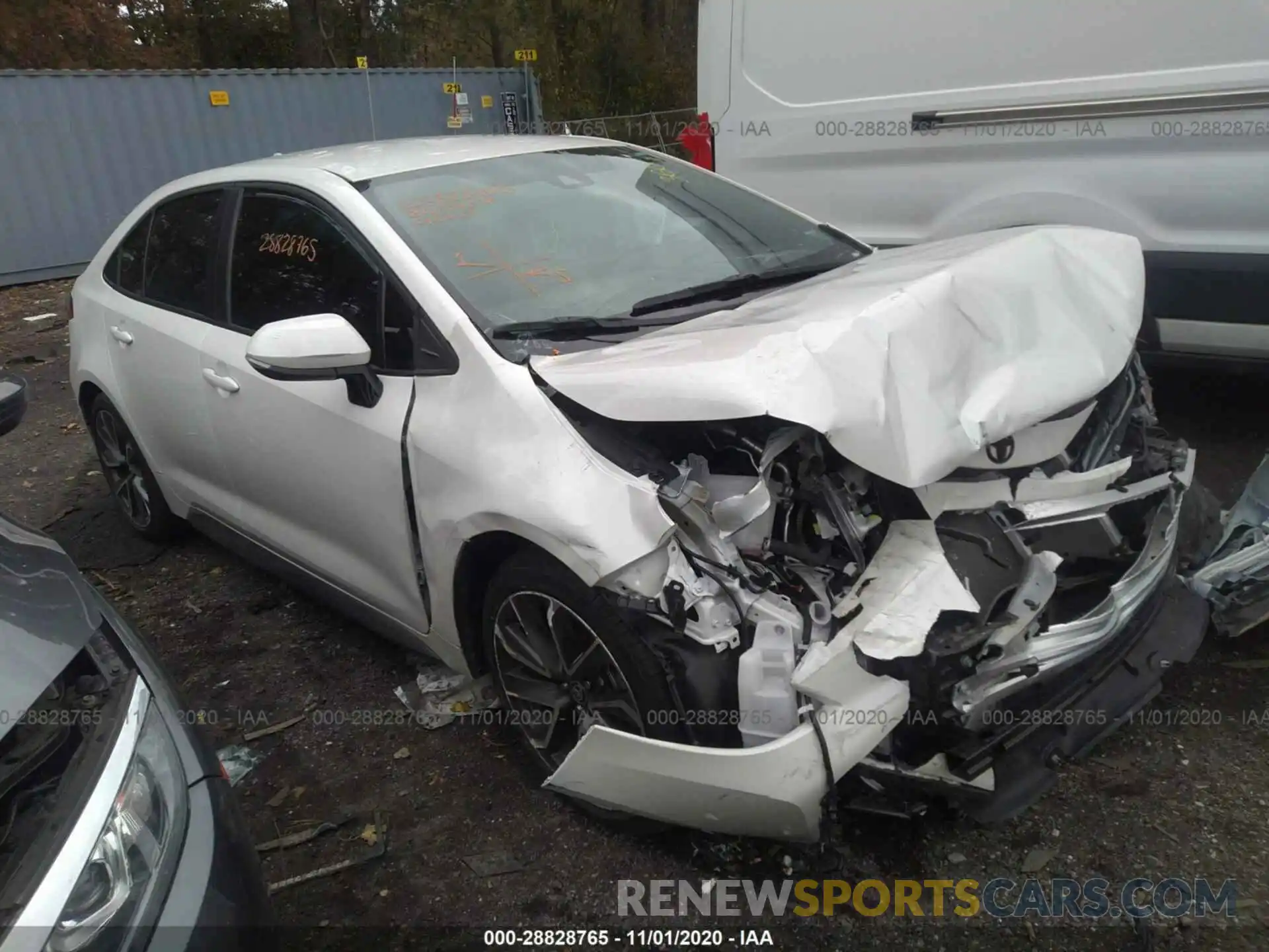 1 Photograph of a damaged car 5YFS4RCE2LP041877 TOYOTA COROLLA 2020