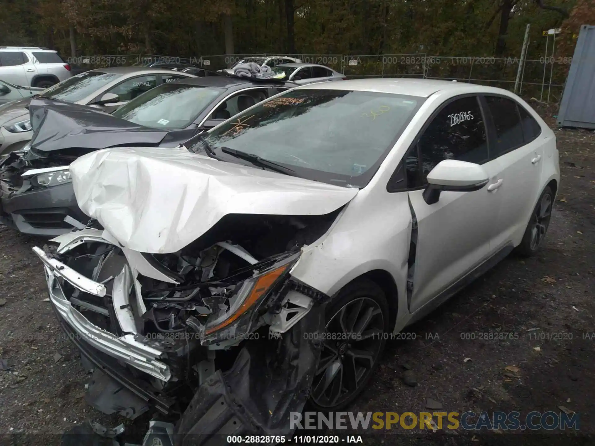 2 Photograph of a damaged car 5YFS4RCE2LP041877 TOYOTA COROLLA 2020