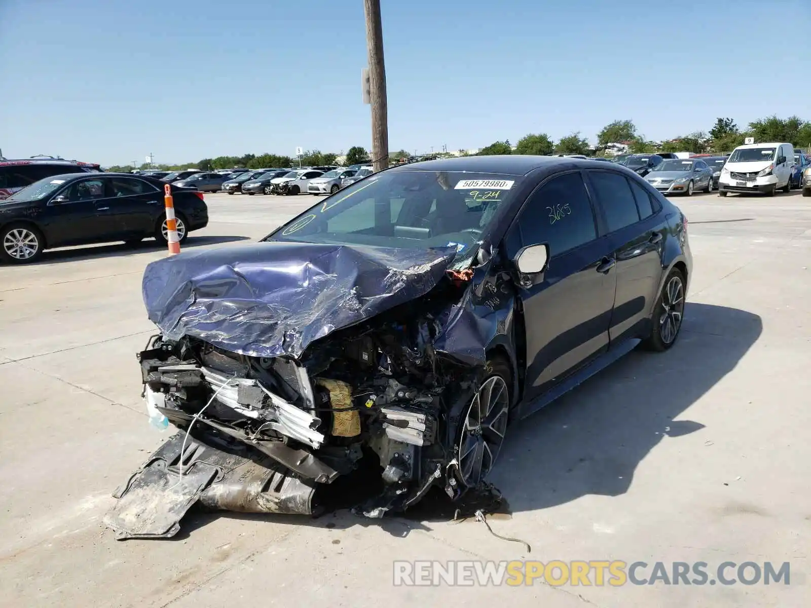 2 Photograph of a damaged car 5YFS4RCE2LP044228 TOYOTA COROLLA 2020