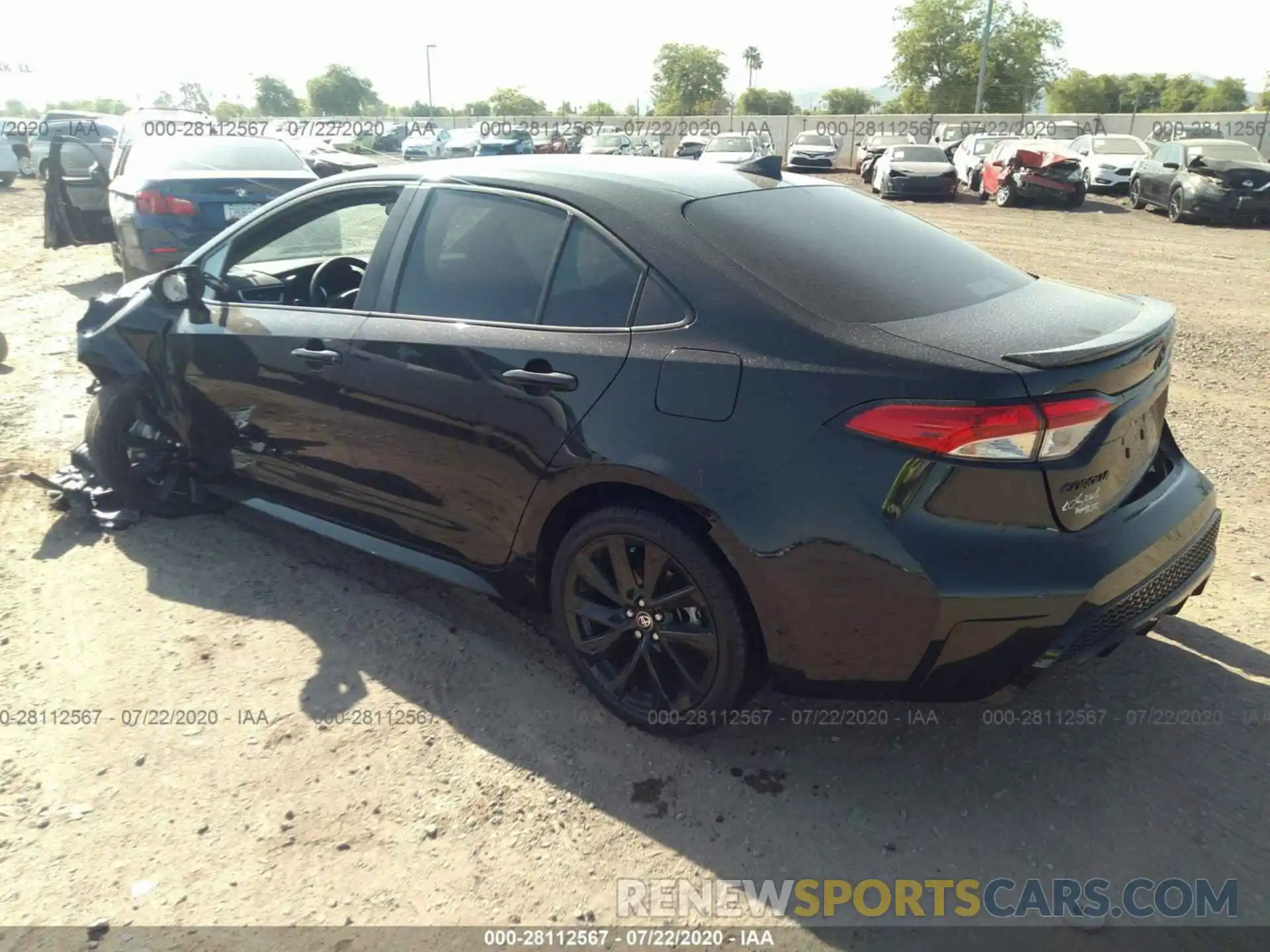 3 Photograph of a damaged car 5YFS4RCE2LP046111 TOYOTA COROLLA 2020