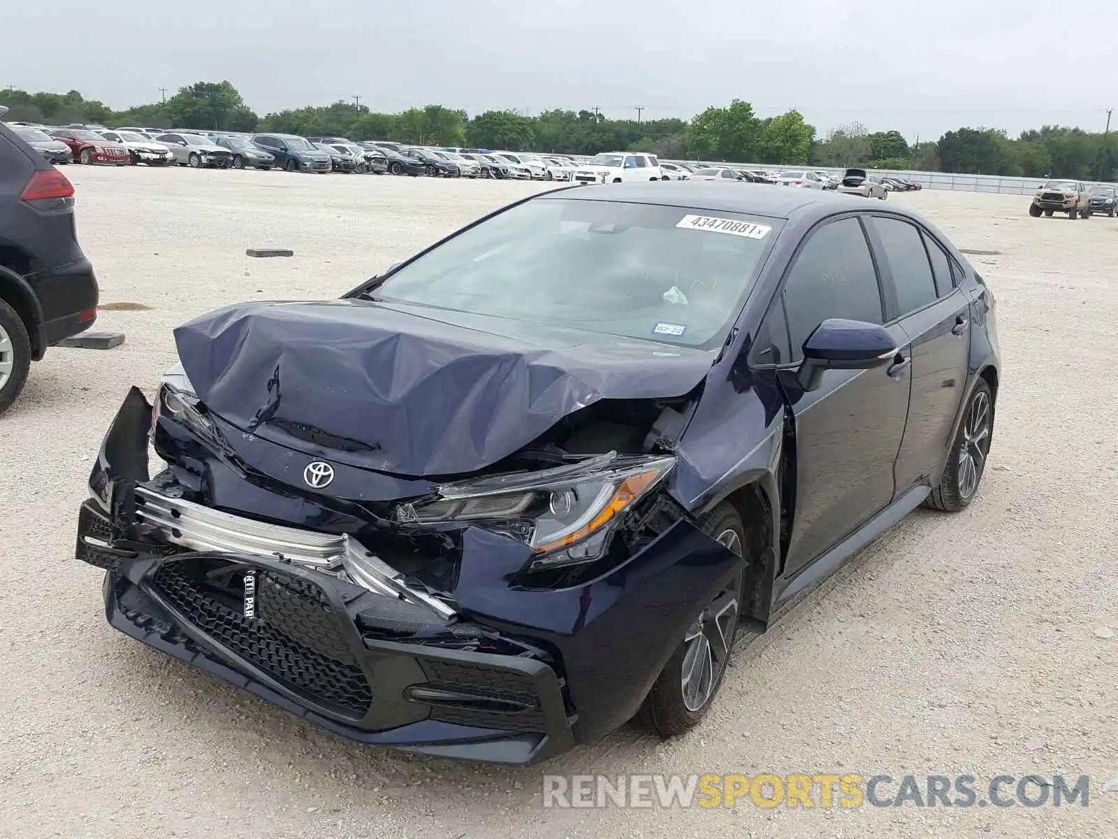 2 Photograph of a damaged car 5YFS4RCE2LP046903 TOYOTA COROLLA 2020