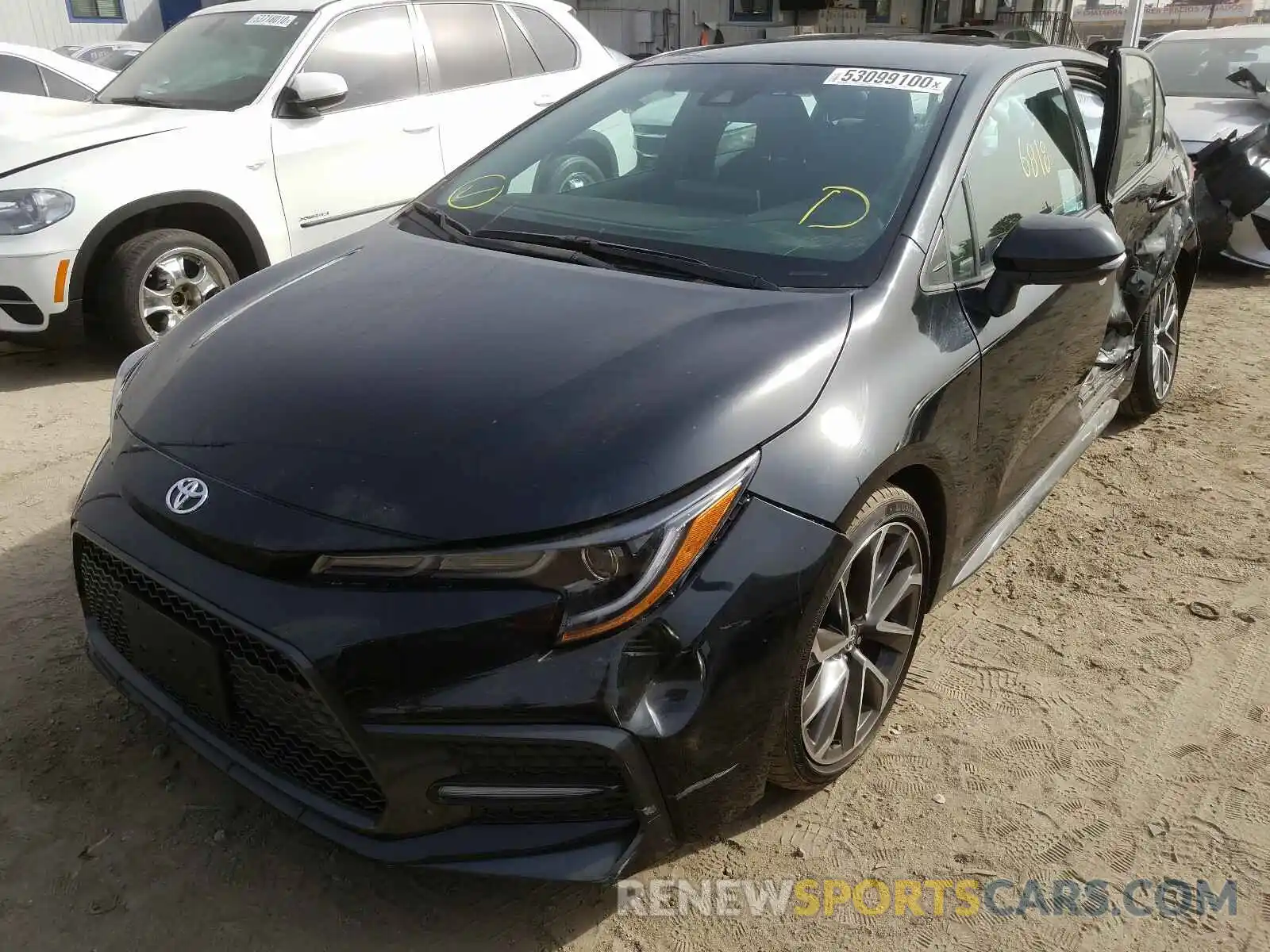 2 Photograph of a damaged car 5YFS4RCE2LP048540 TOYOTA COROLLA 2020