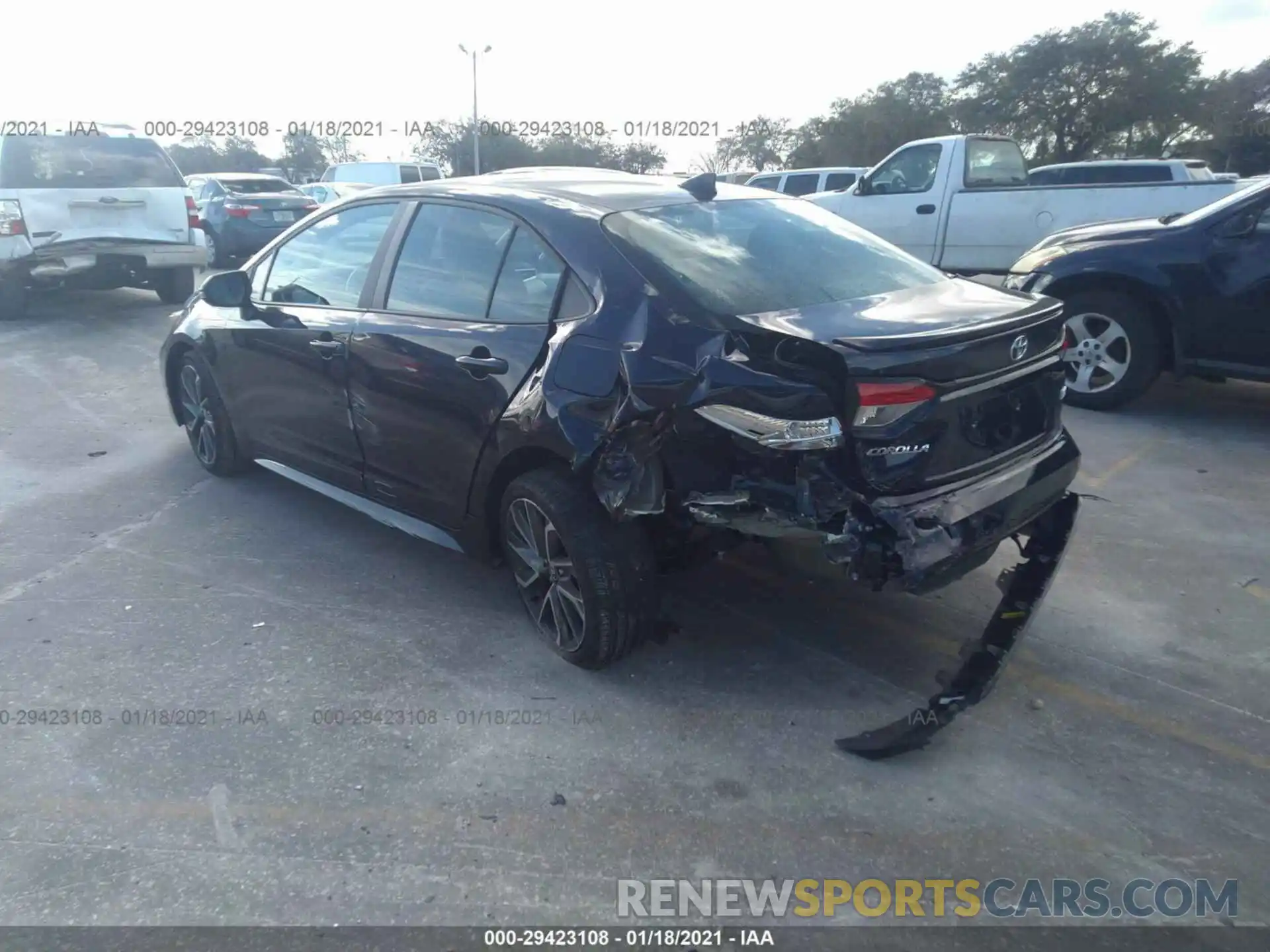 3 Photograph of a damaged car 5YFS4RCE2LP048828 TOYOTA COROLLA 2020