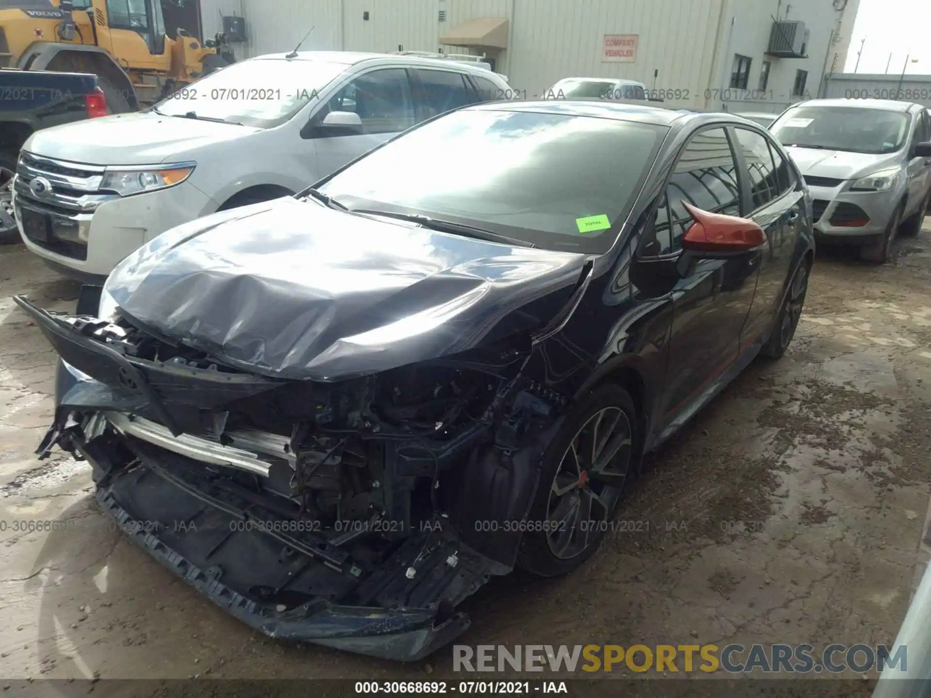 2 Photograph of a damaged car 5YFS4RCE2LP051521 TOYOTA COROLLA 2020