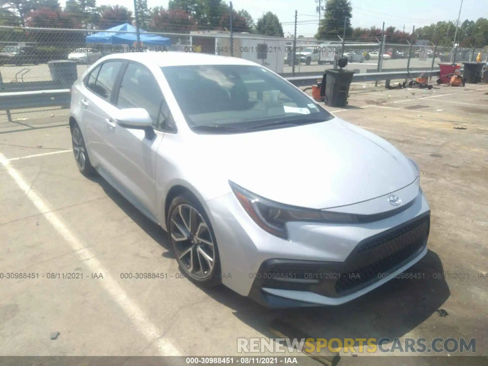 1 Photograph of a damaged car 5YFS4RCE2LP051874 TOYOTA COROLLA 2020