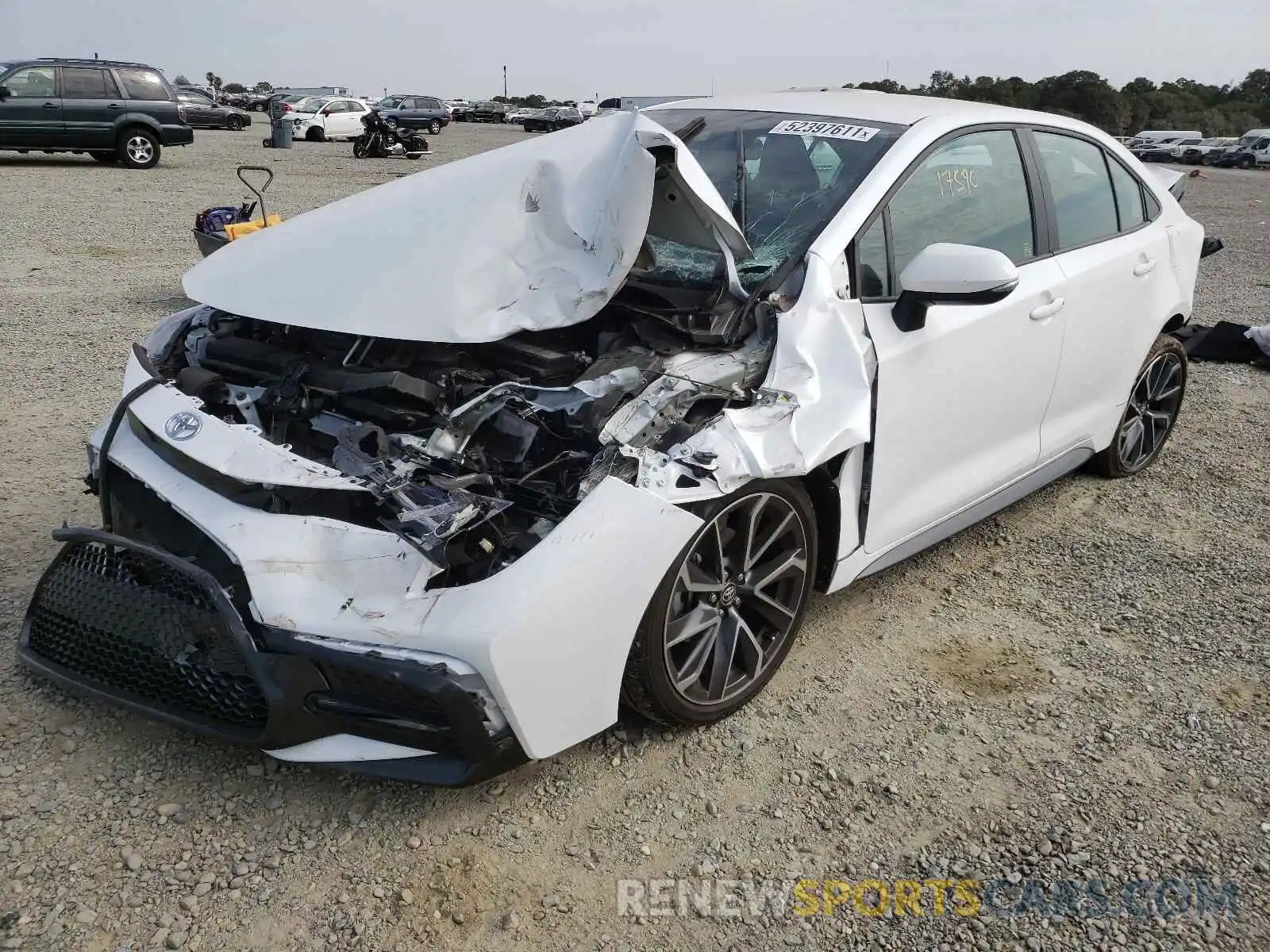 2 Photograph of a damaged car 5YFS4RCE2LP053835 TOYOTA COROLLA 2020