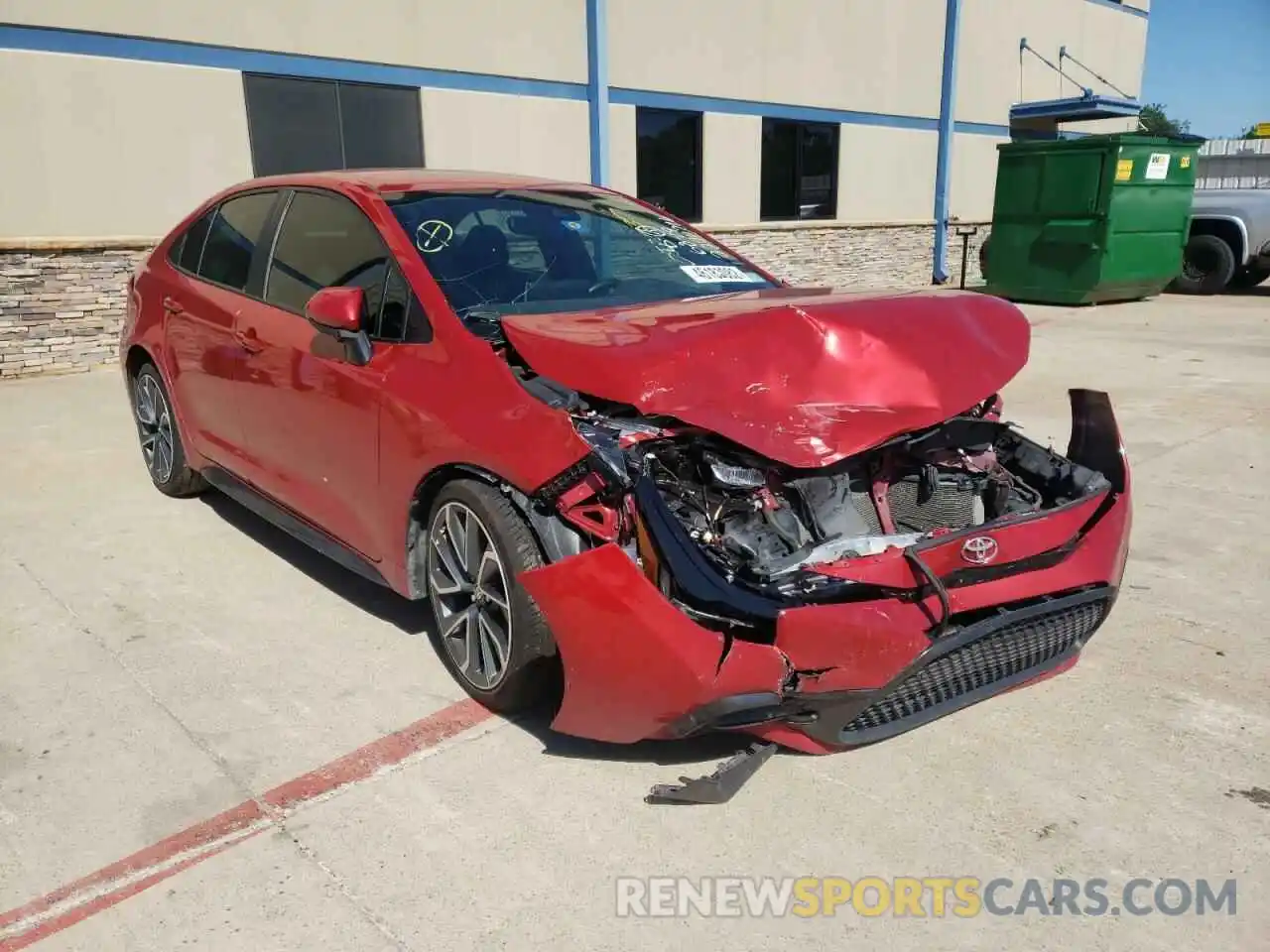 1 Photograph of a damaged car 5YFS4RCE2LP057030 TOYOTA COROLLA 2020