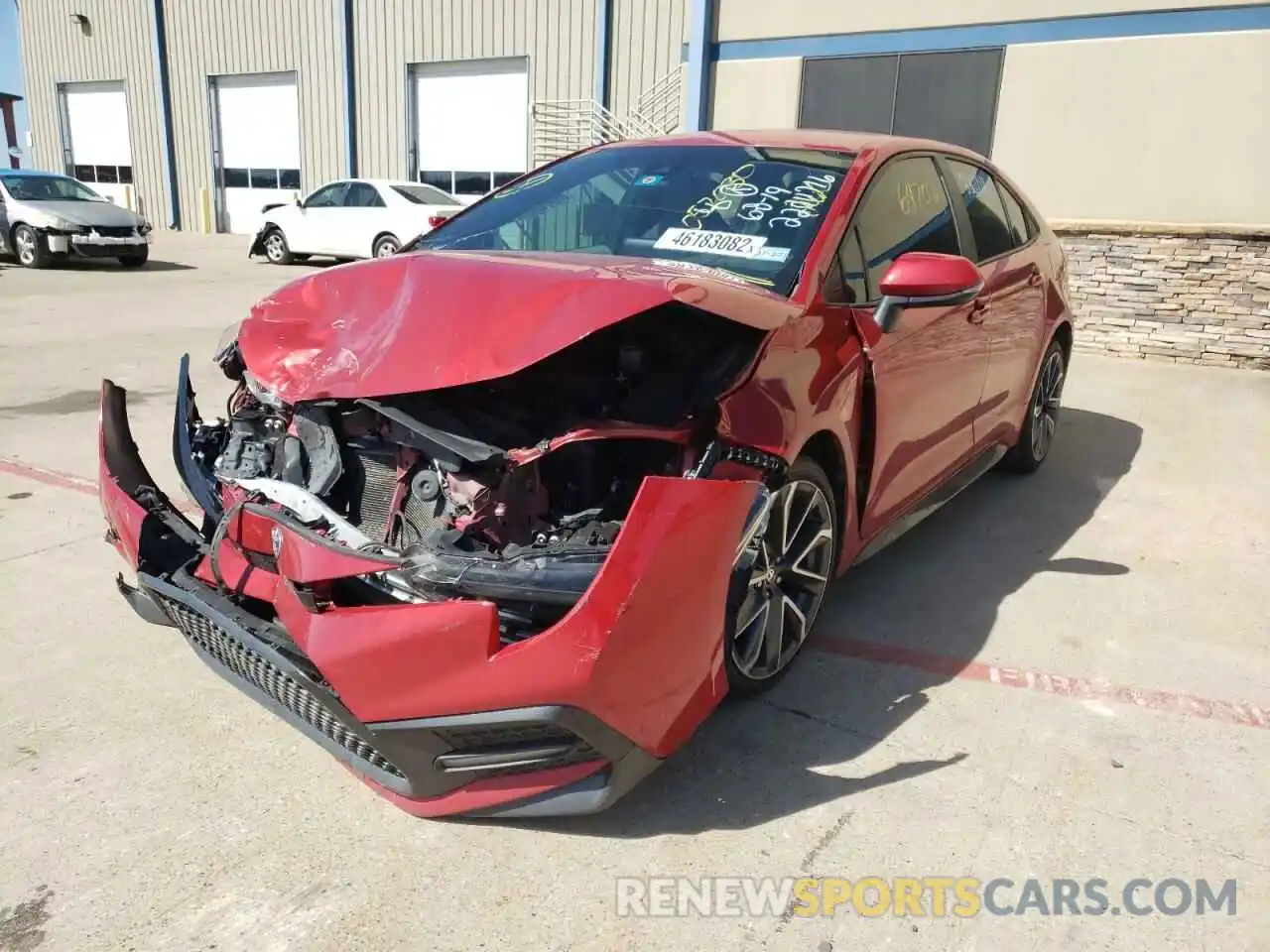 2 Photograph of a damaged car 5YFS4RCE2LP057030 TOYOTA COROLLA 2020