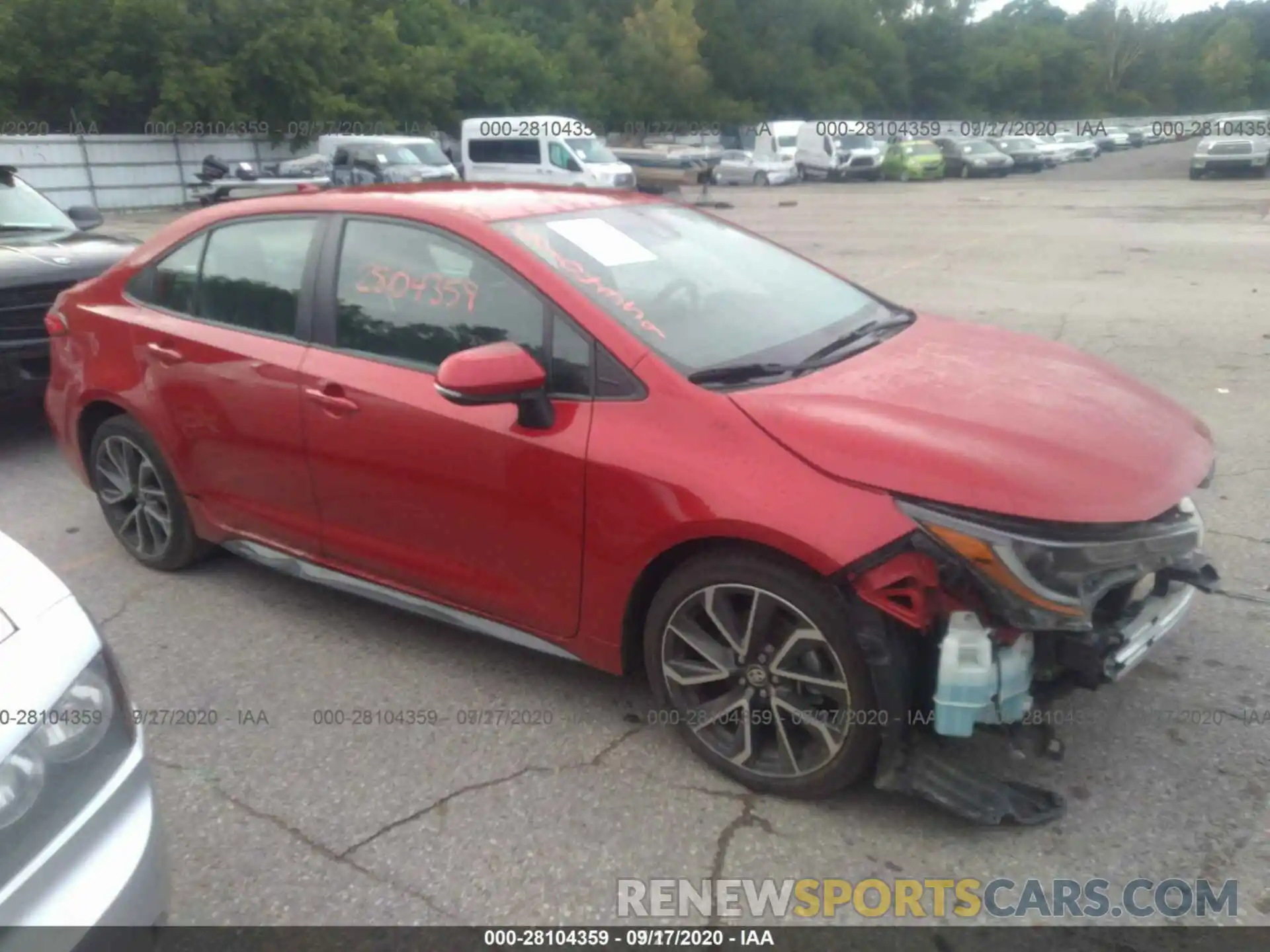 13 Photograph of a damaged car 5YFS4RCE3LP003011 TOYOTA COROLLA 2020