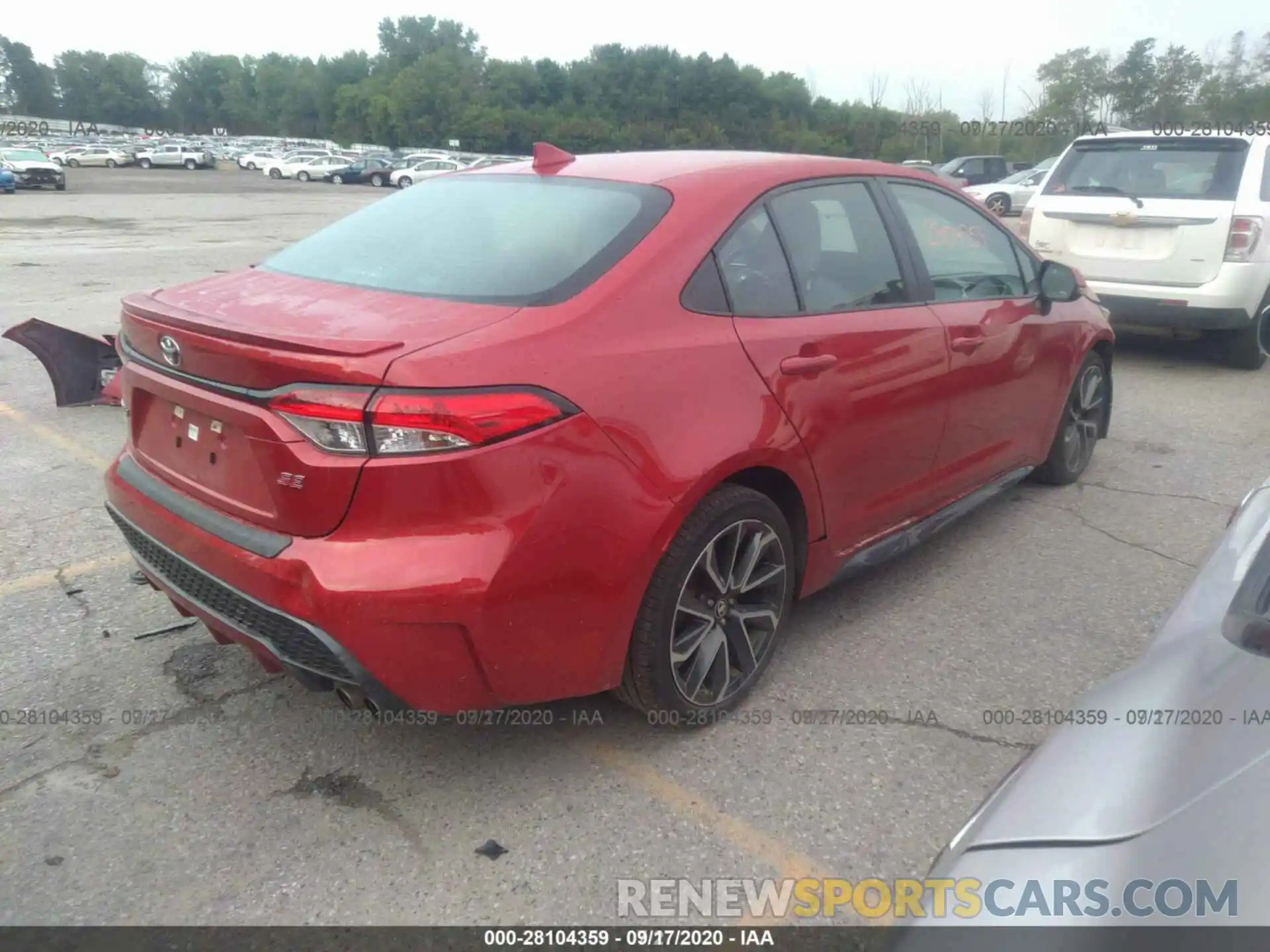 16 Photograph of a damaged car 5YFS4RCE3LP003011 TOYOTA COROLLA 2020