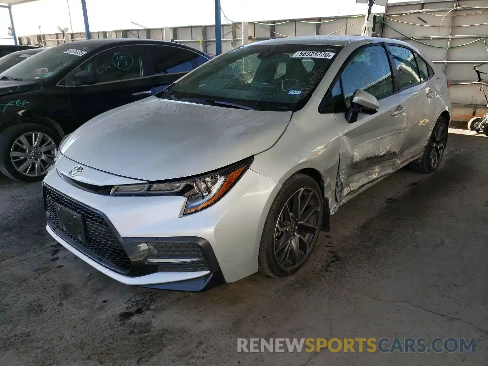 2 Photograph of a damaged car 5YFS4RCE3LP008094 TOYOTA COROLLA 2020