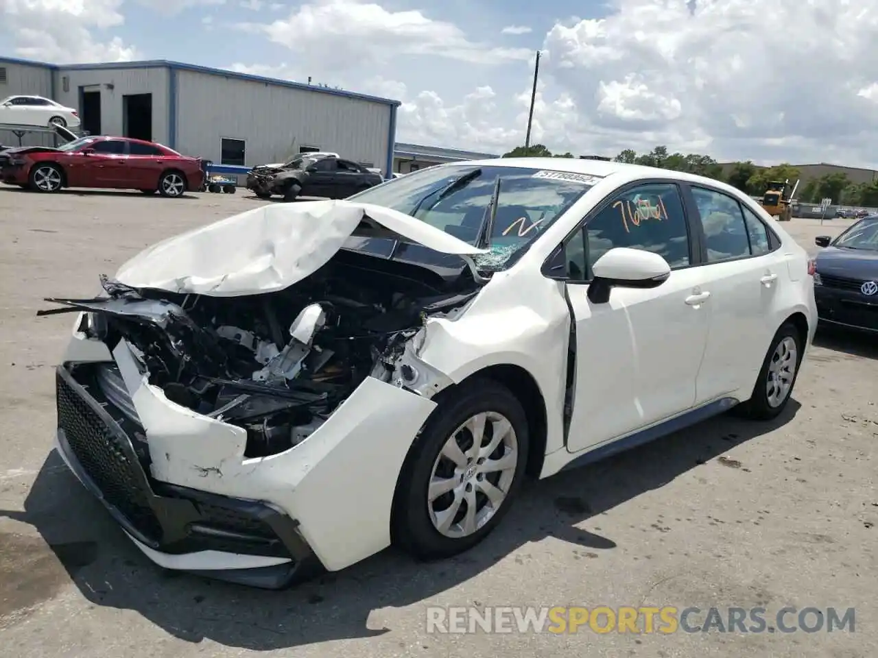 2 Photograph of a damaged car 5YFS4RCE3LP014302 TOYOTA COROLLA 2020