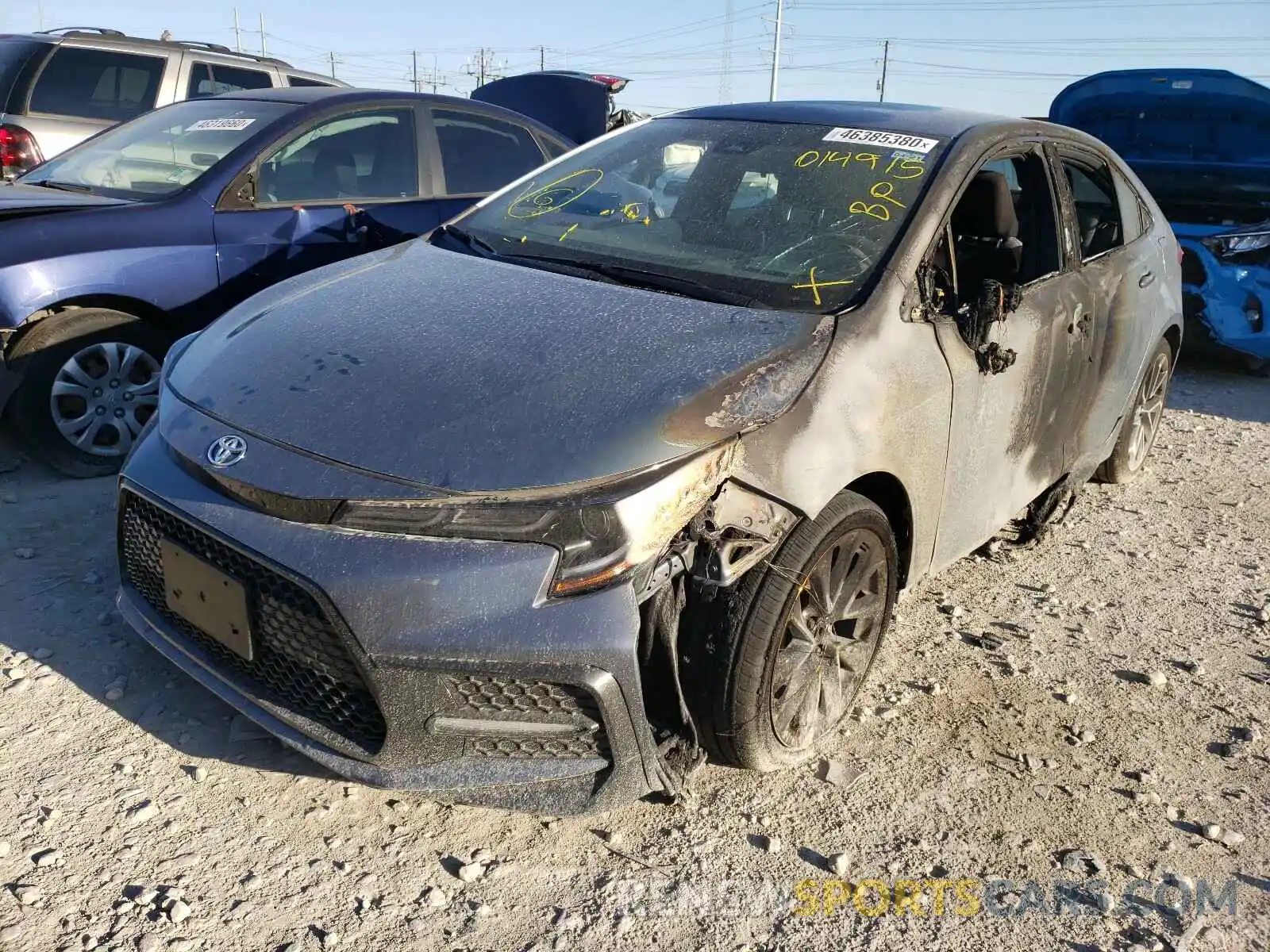 2 Photograph of a damaged car 5YFS4RCE3LP014915 TOYOTA COROLLA 2020