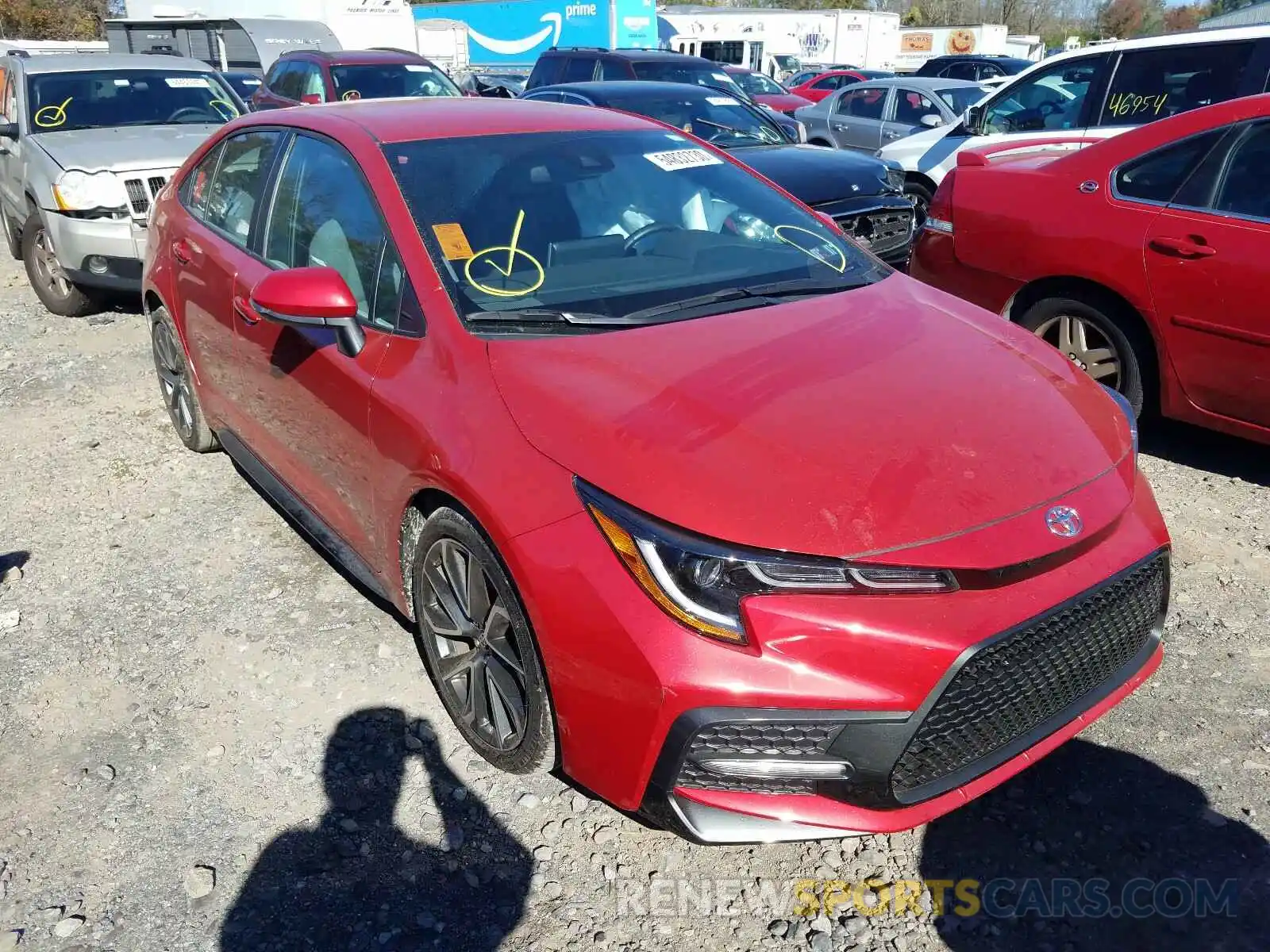 1 Photograph of a damaged car 5YFS4RCE3LP016535 TOYOTA COROLLA 2020