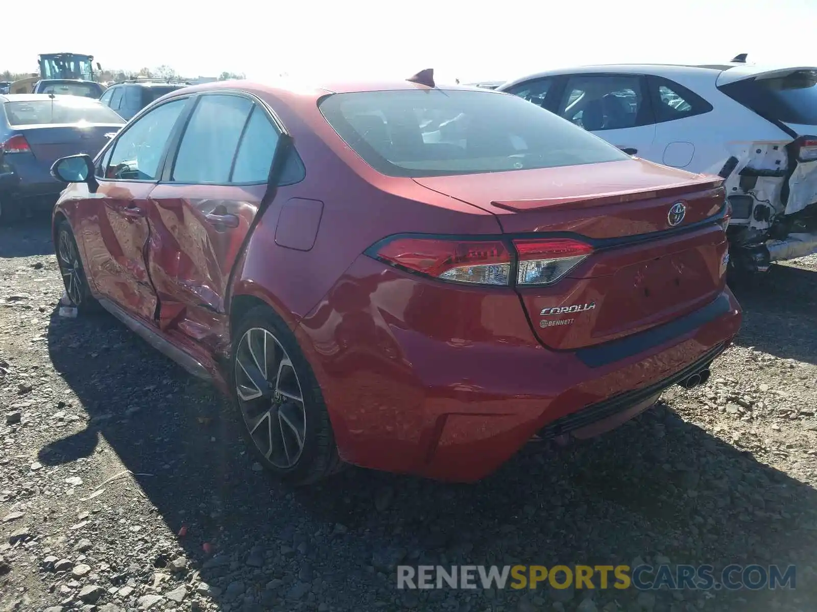 3 Photograph of a damaged car 5YFS4RCE3LP016535 TOYOTA COROLLA 2020