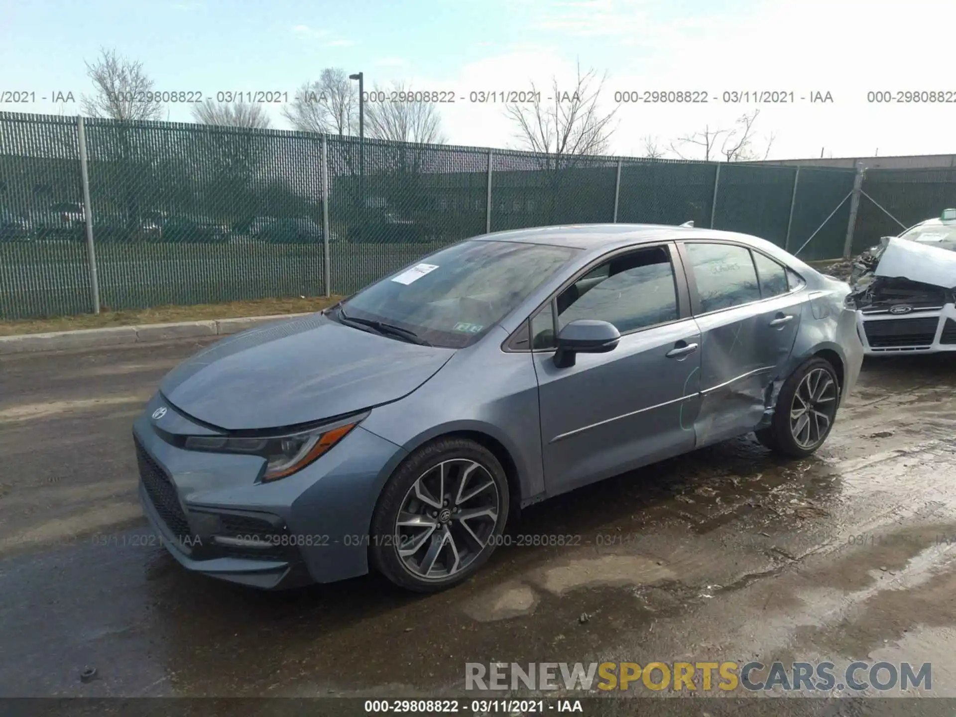 2 Photograph of a damaged car 5YFS4RCE3LP019046 TOYOTA COROLLA 2020