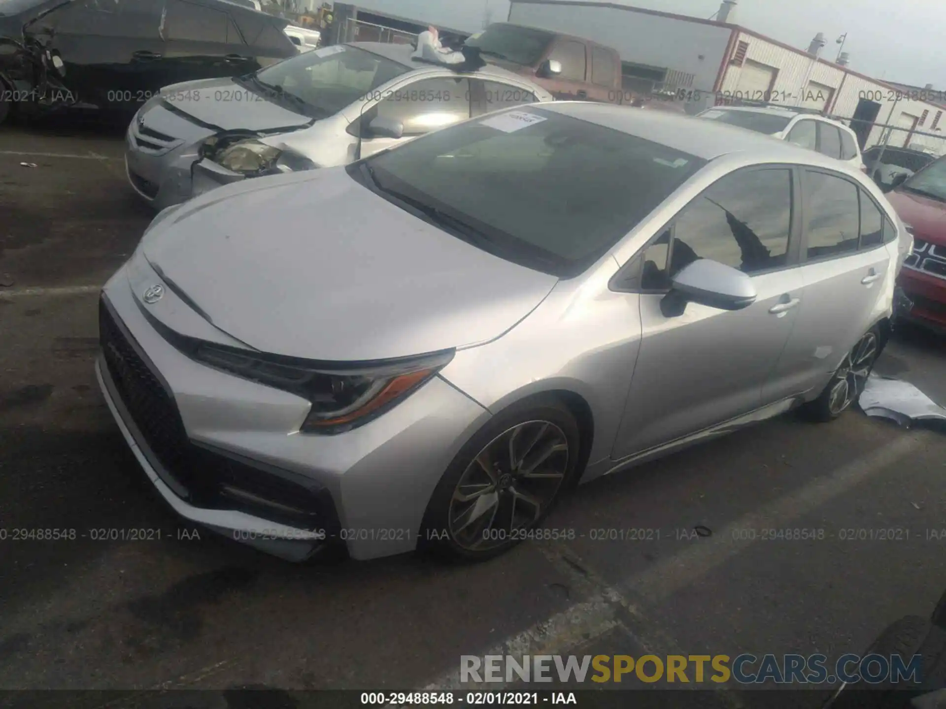 2 Photograph of a damaged car 5YFS4RCE3LP020116 TOYOTA COROLLA 2020