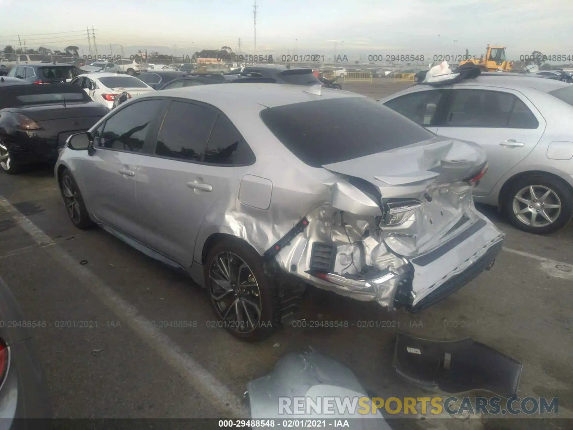 3 Photograph of a damaged car 5YFS4RCE3LP020116 TOYOTA COROLLA 2020