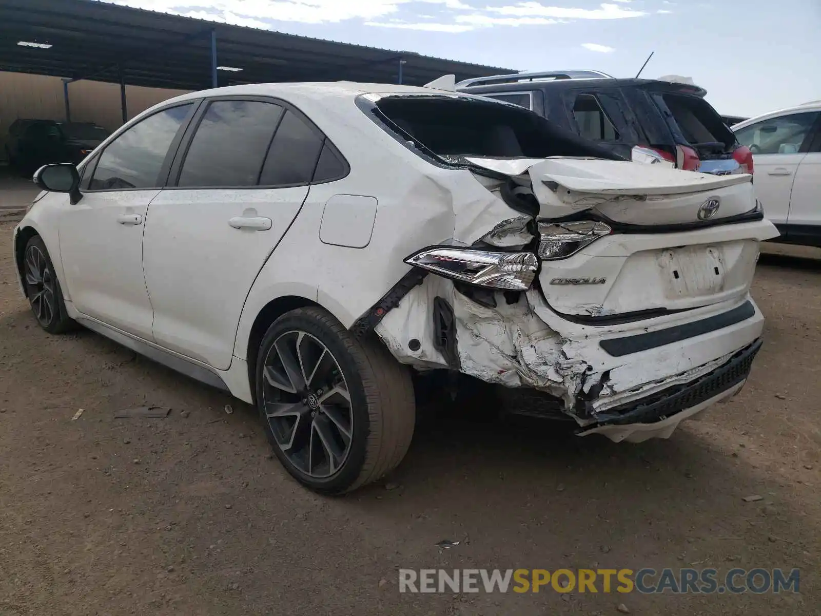 3 Photograph of a damaged car 5YFS4RCE3LP020357 TOYOTA COROLLA 2020