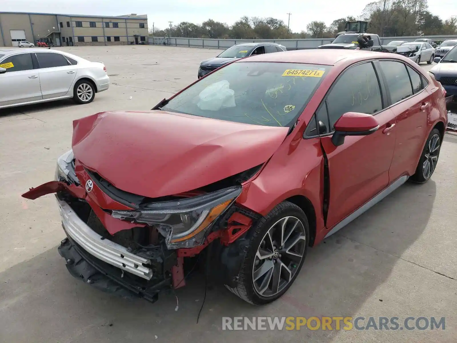 2 Photograph of a damaged car 5YFS4RCE3LP020441 TOYOTA COROLLA 2020