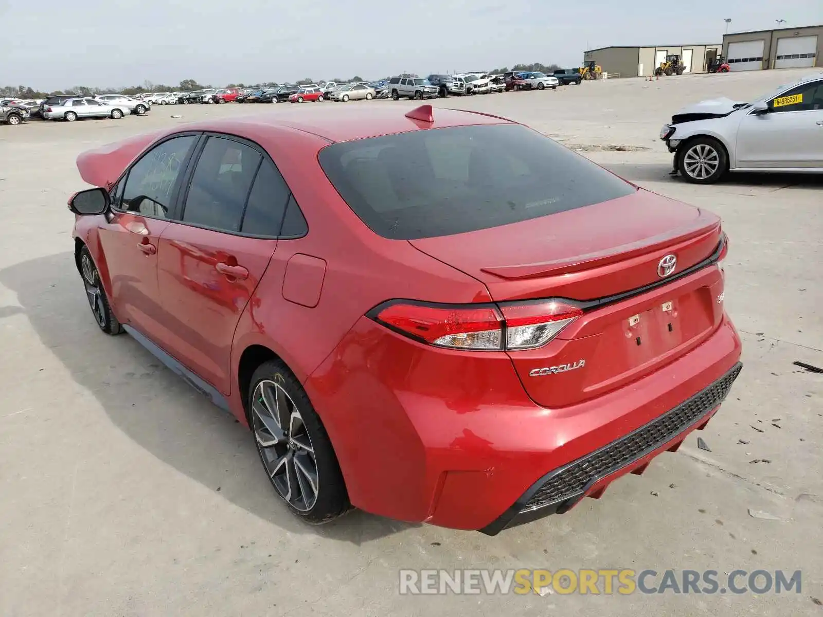 3 Photograph of a damaged car 5YFS4RCE3LP020441 TOYOTA COROLLA 2020