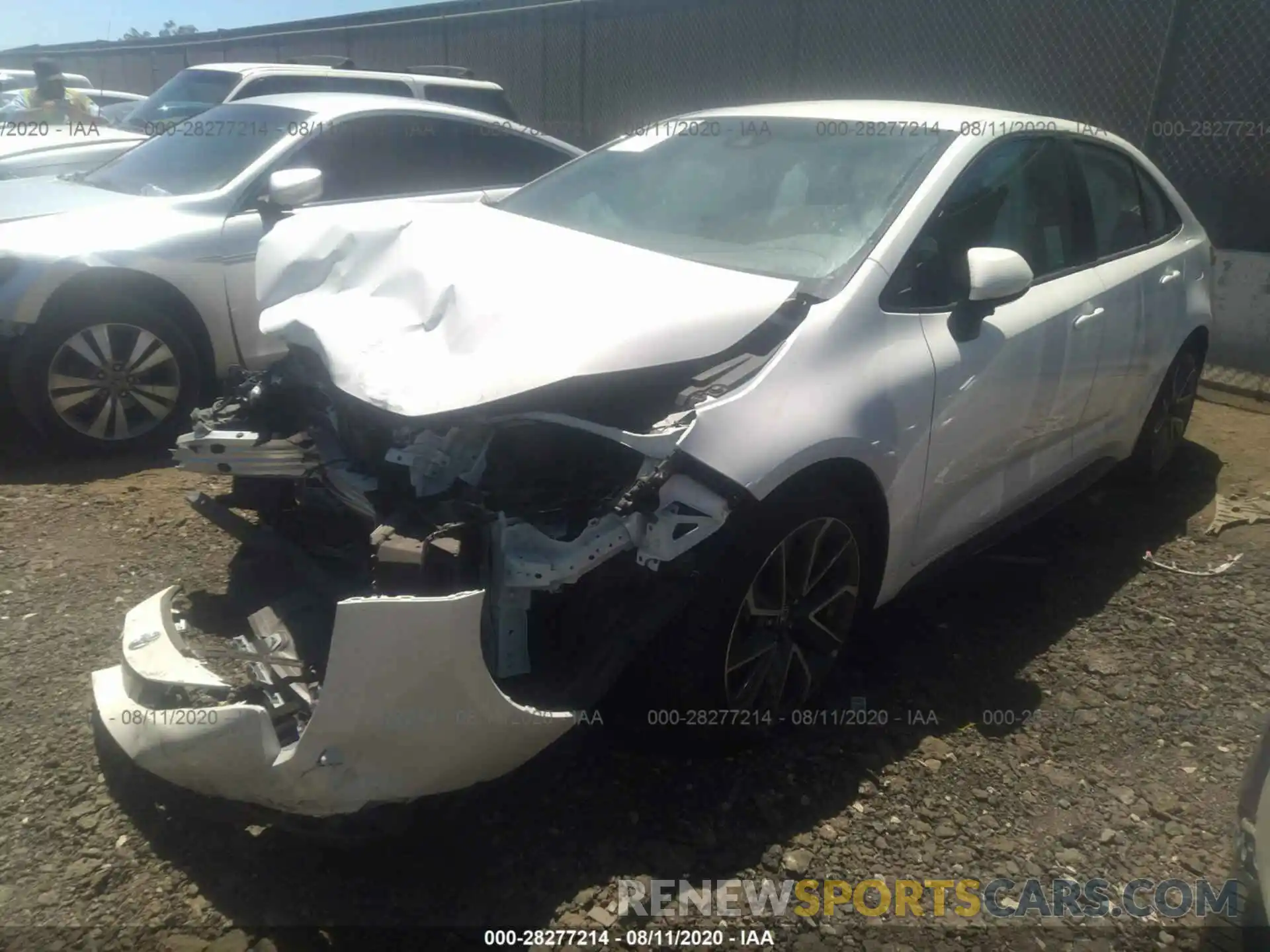 2 Photograph of a damaged car 5YFS4RCE3LP021332 TOYOTA COROLLA 2020