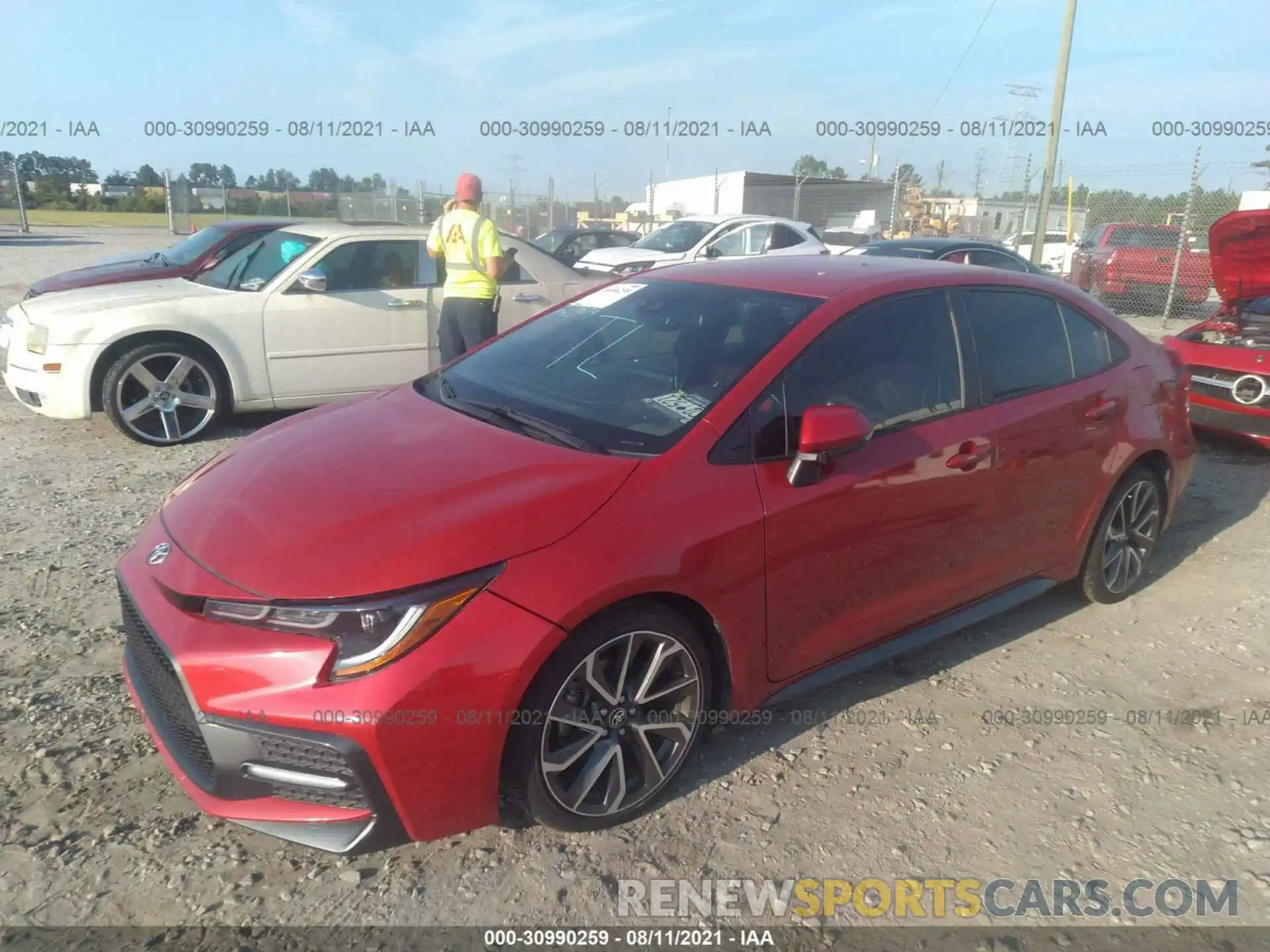 2 Photograph of a damaged car 5YFS4RCE3LP022030 TOYOTA COROLLA 2020