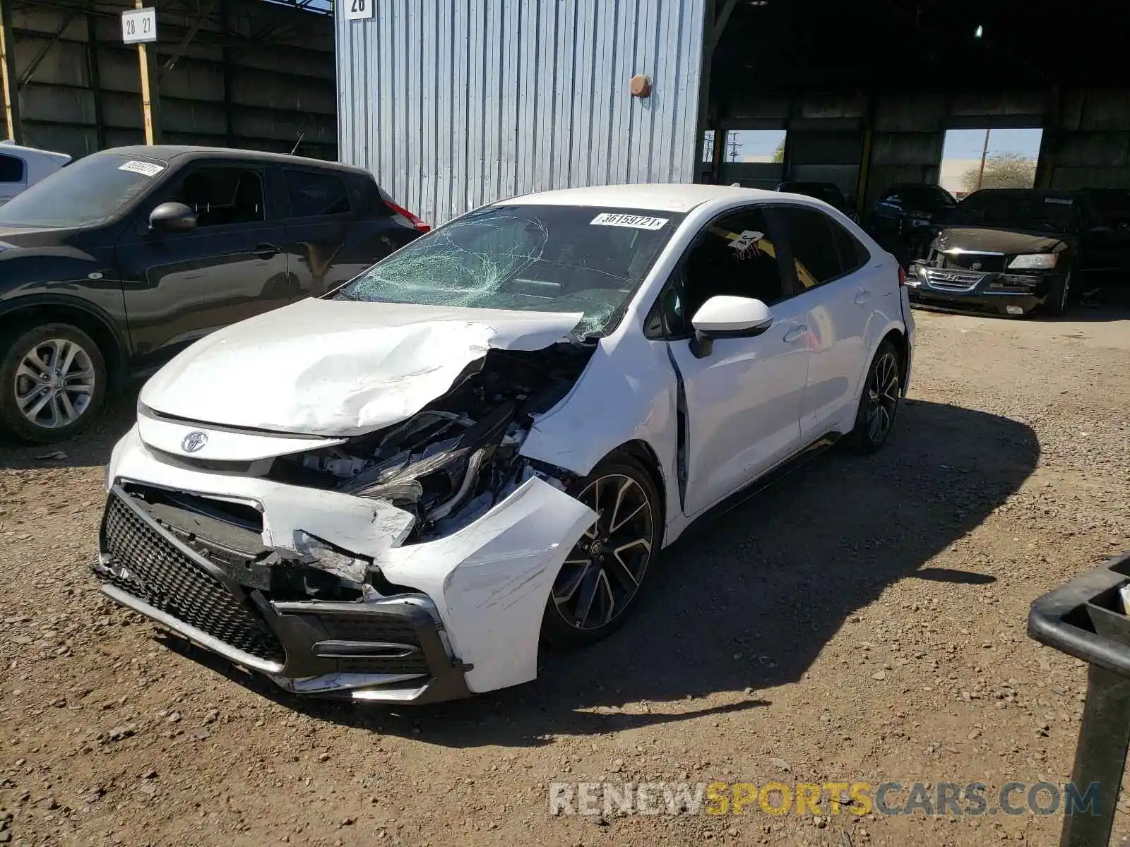 2 Photograph of a damaged car 5YFS4RCE3LP024120 TOYOTA COROLLA 2020