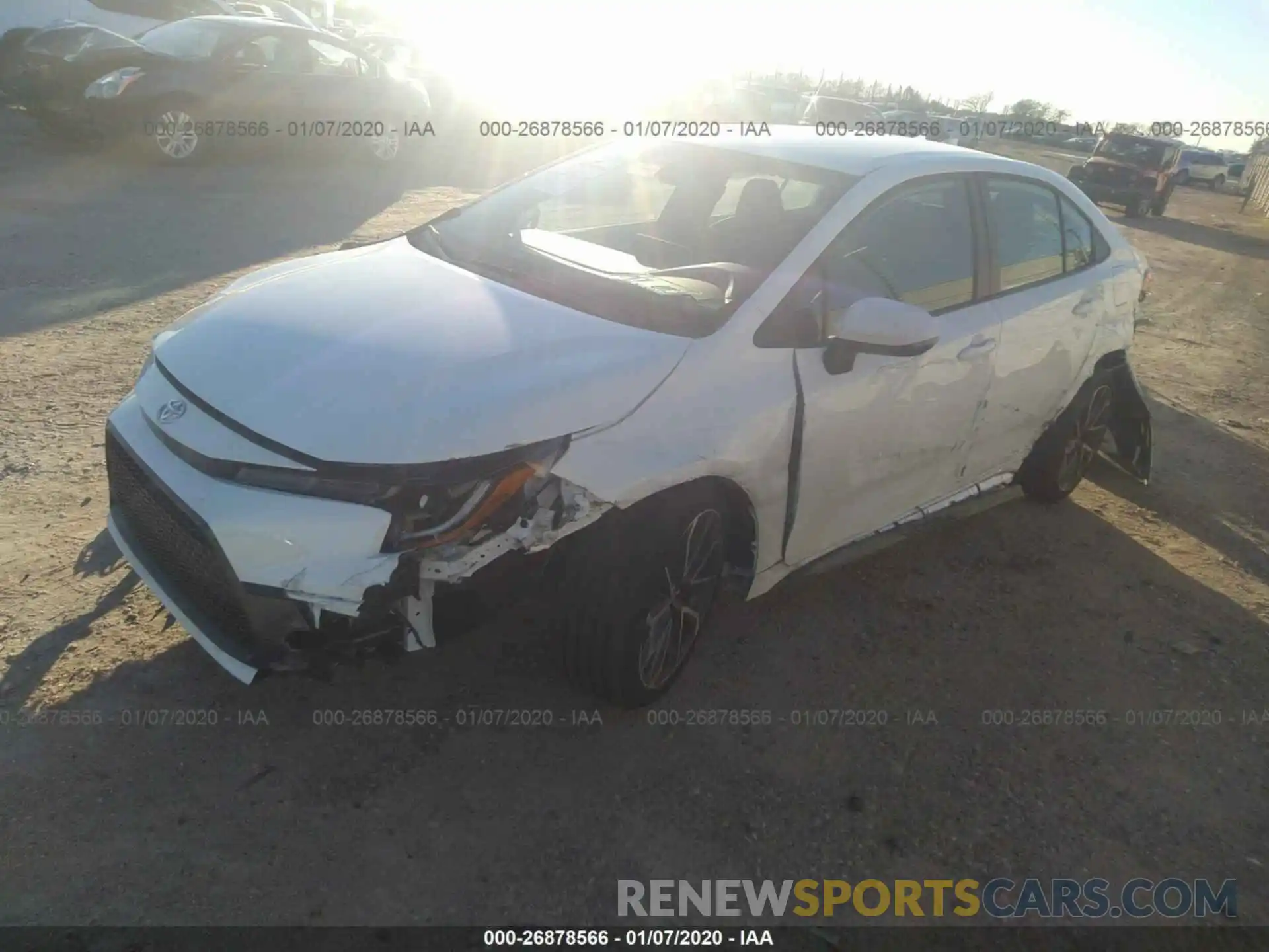 2 Photograph of a damaged car 5YFS4RCE3LP024652 TOYOTA COROLLA 2020