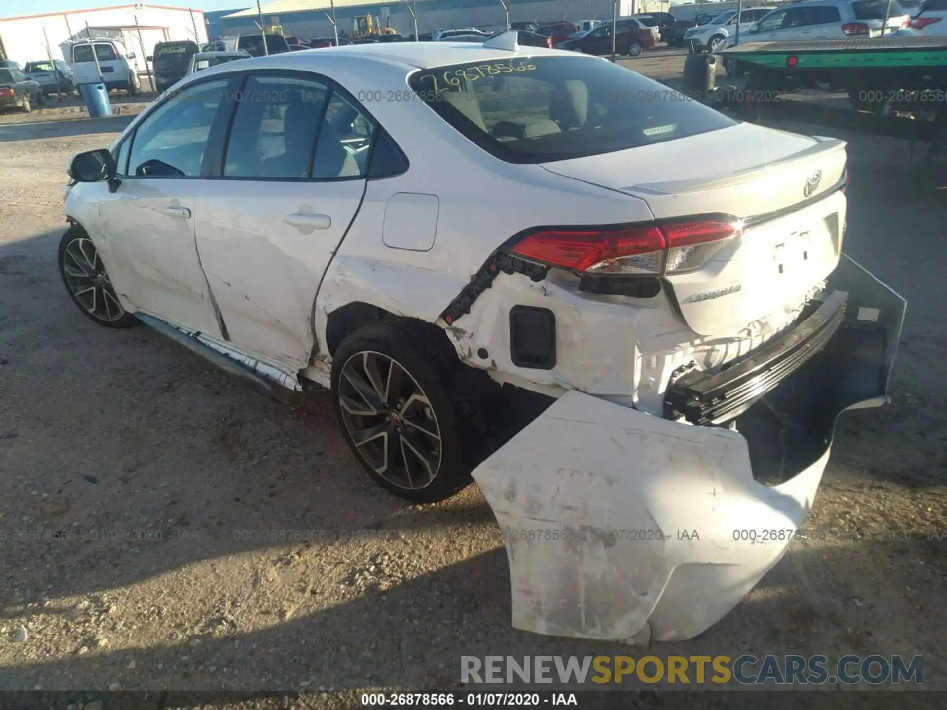 3 Photograph of a damaged car 5YFS4RCE3LP024652 TOYOTA COROLLA 2020