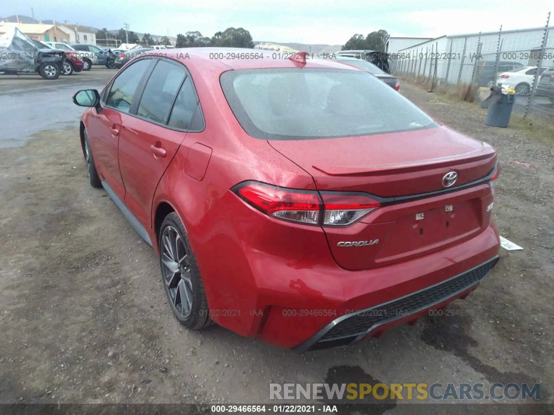 3 Photograph of a damaged car 5YFS4RCE3LP024778 TOYOTA COROLLA 2020