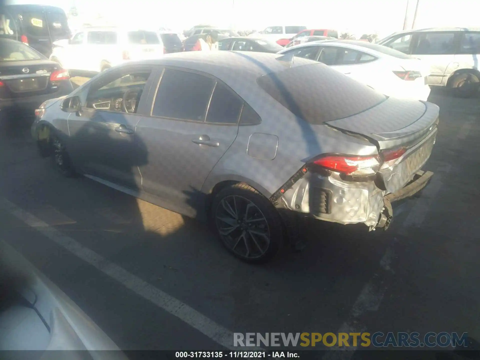 3 Photograph of a damaged car 5YFS4RCE3LP032766 TOYOTA COROLLA 2020